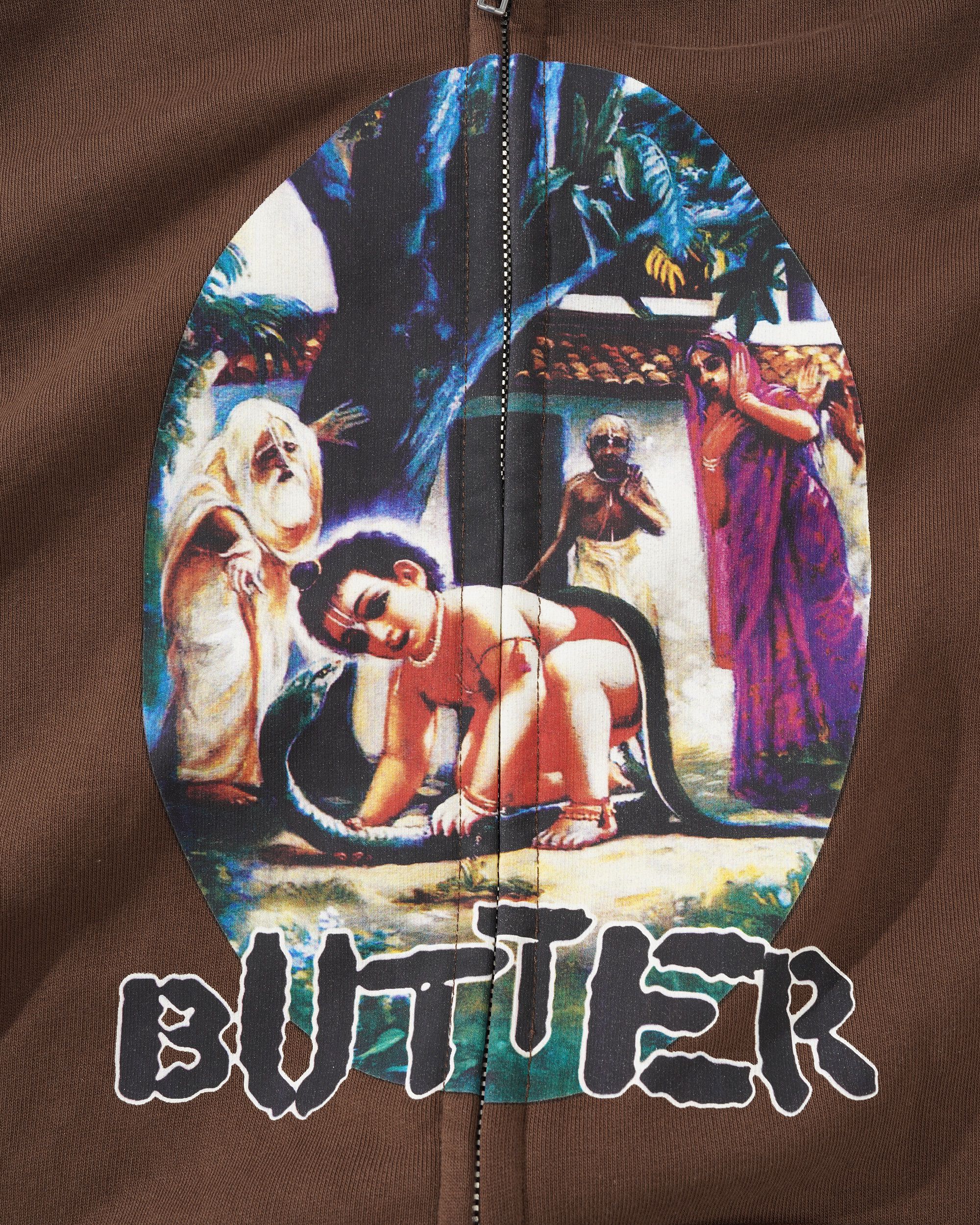 Nimai Zip-Thru Hood, Washed Brown - Image 2