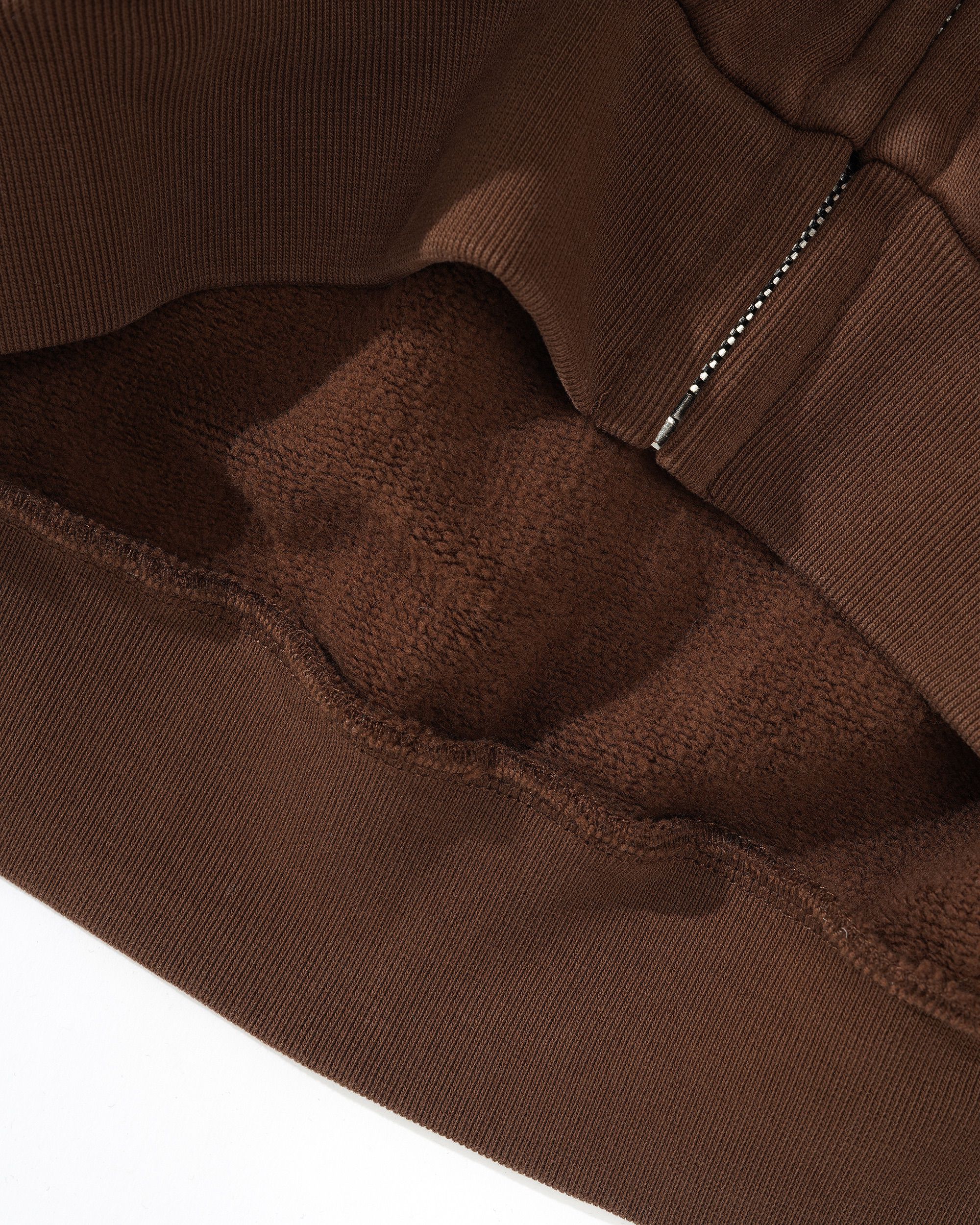 Nimai Zip-Thru Hood, Washed Brown - Image 3