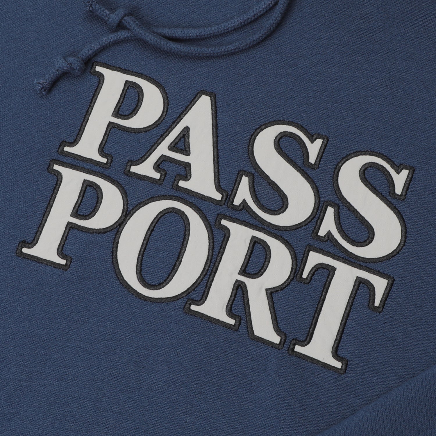 Official Stacked Applique Pullover Hood, Navy - Image 2
