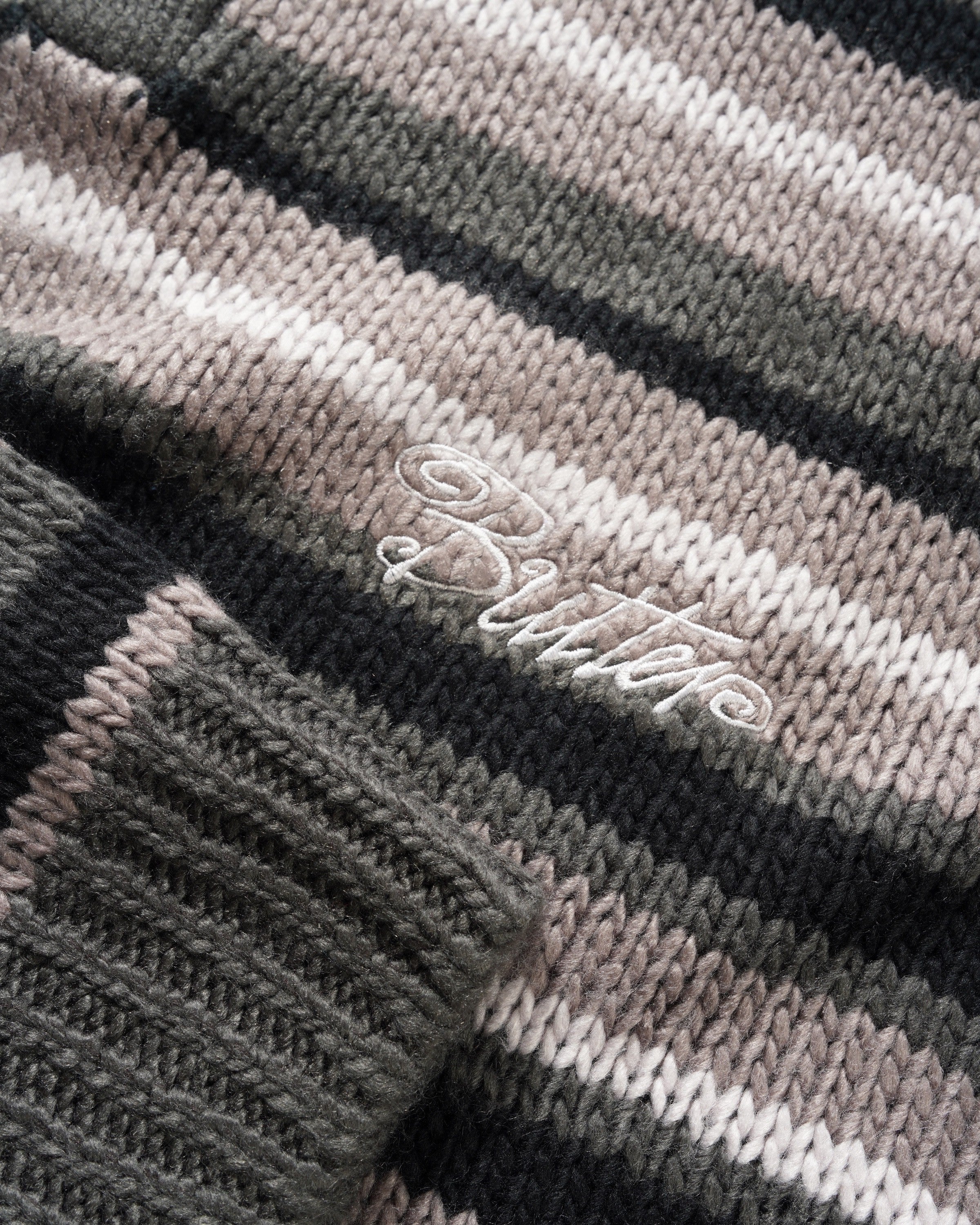 Ombre Stripe Knit Sweater, Black - Image 2