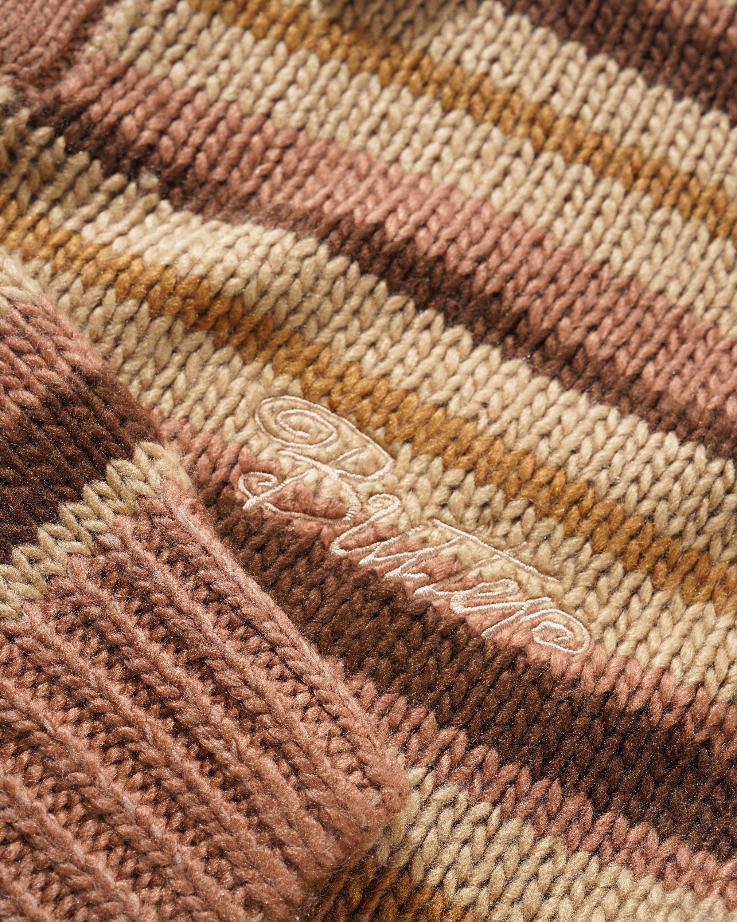 Ombre Stripe Knit Sweater, Chocolate - Image 2