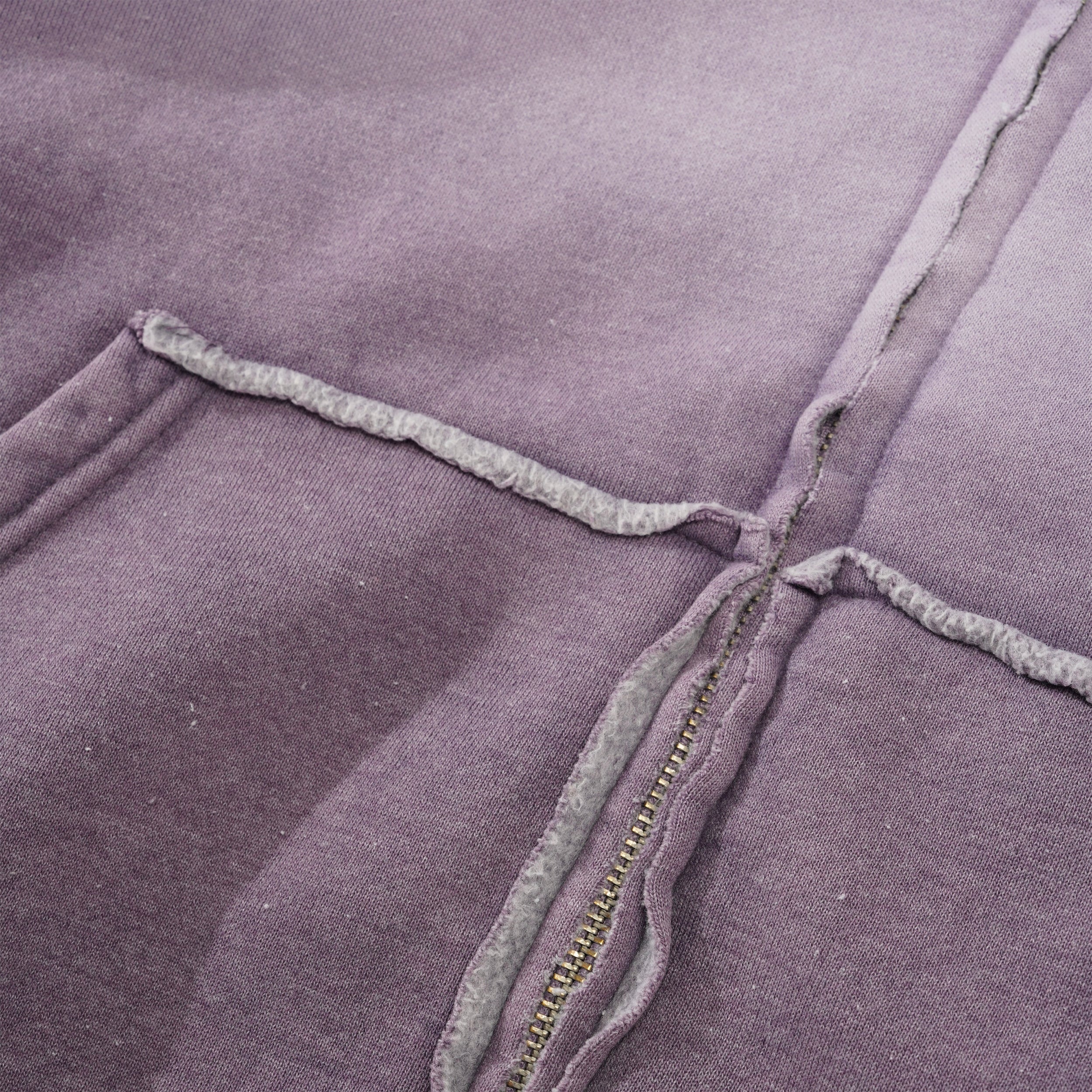 Ombre Zip-Thru Pullover Hood, Purple - Image 2