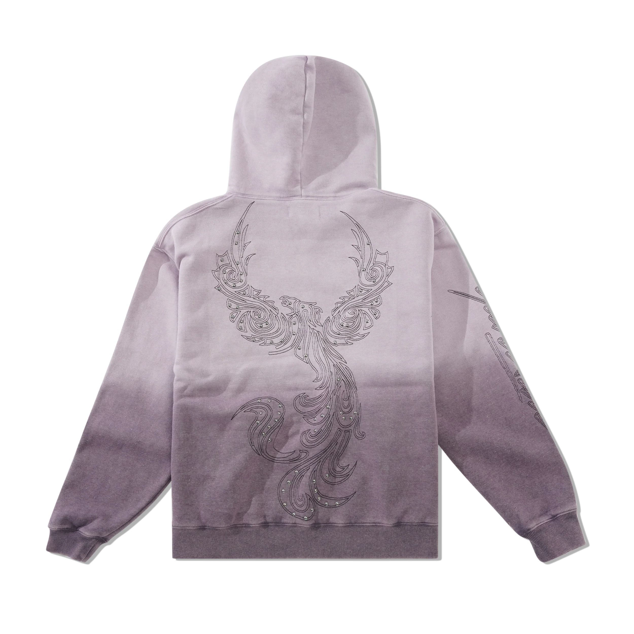 Ombre Zip-Thru Pullover Hood, Purple - Image 5