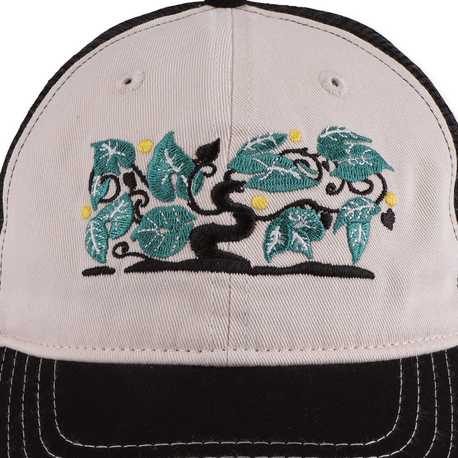 Orchard Leagues Trucker Hat, Black / Off White - Image 3