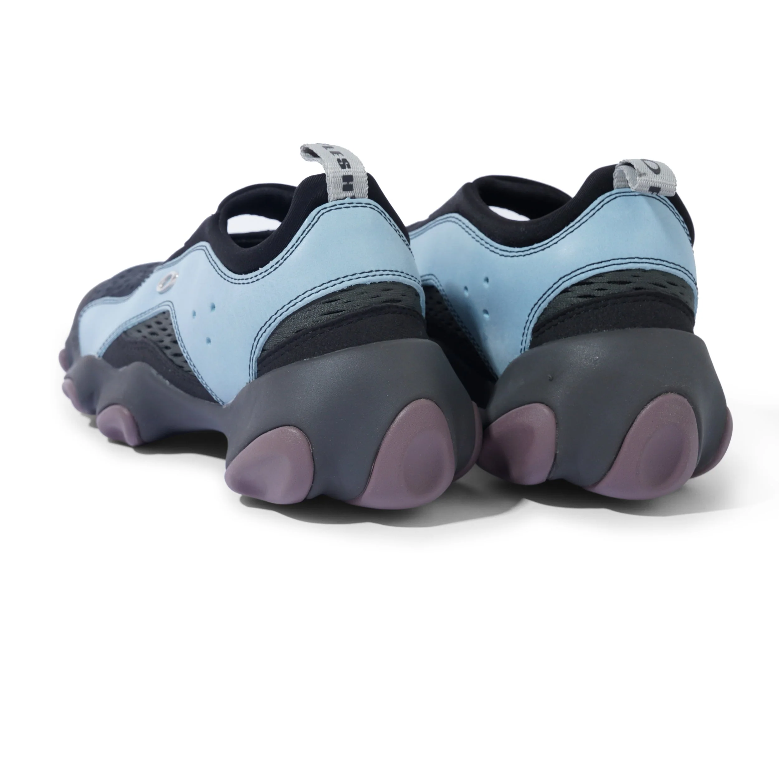 Ostrich Flesh Sandal, Stone Blue / Black - Image 3