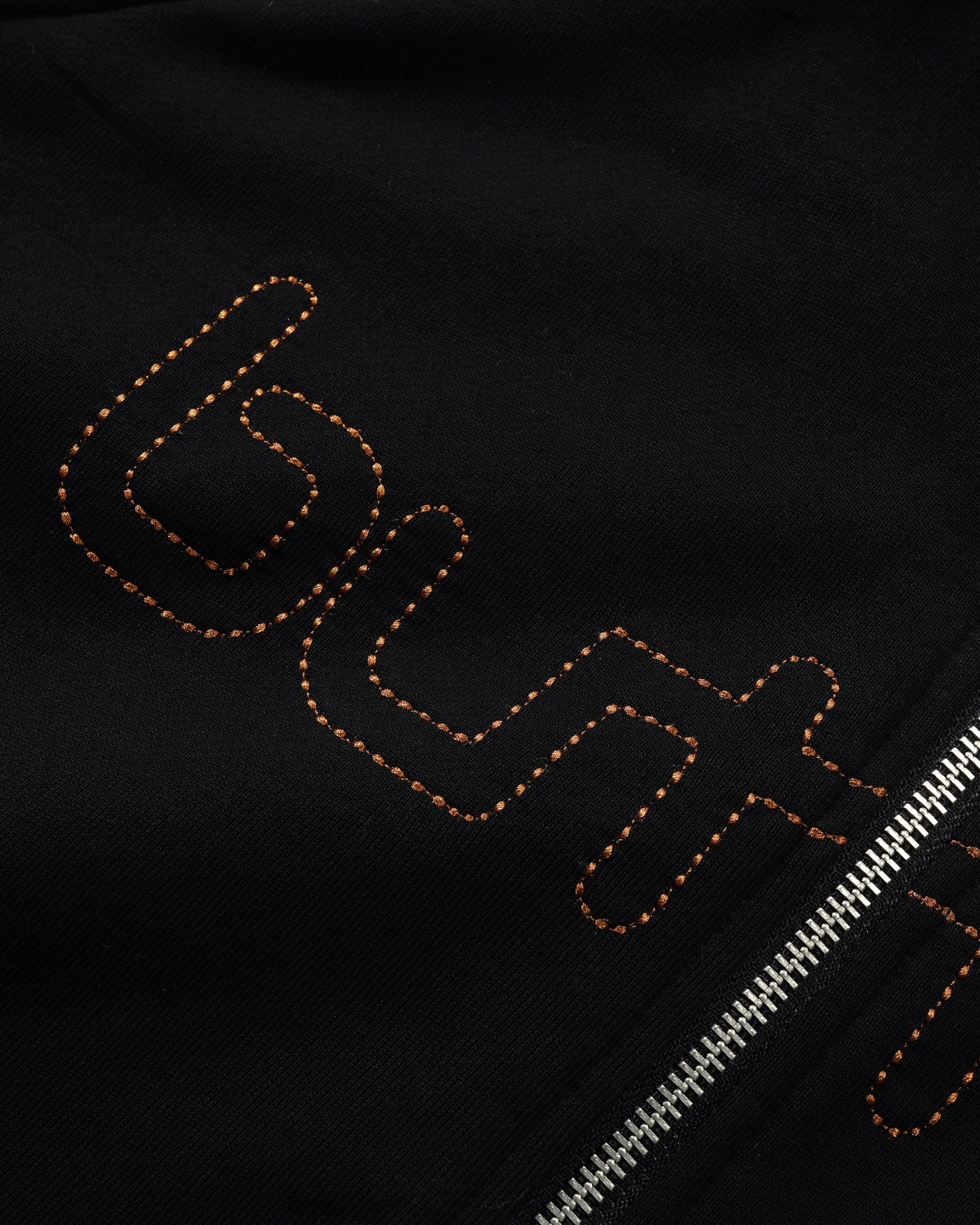 Outline Zip-Thru Top, Black / Chocolate - Image 2
