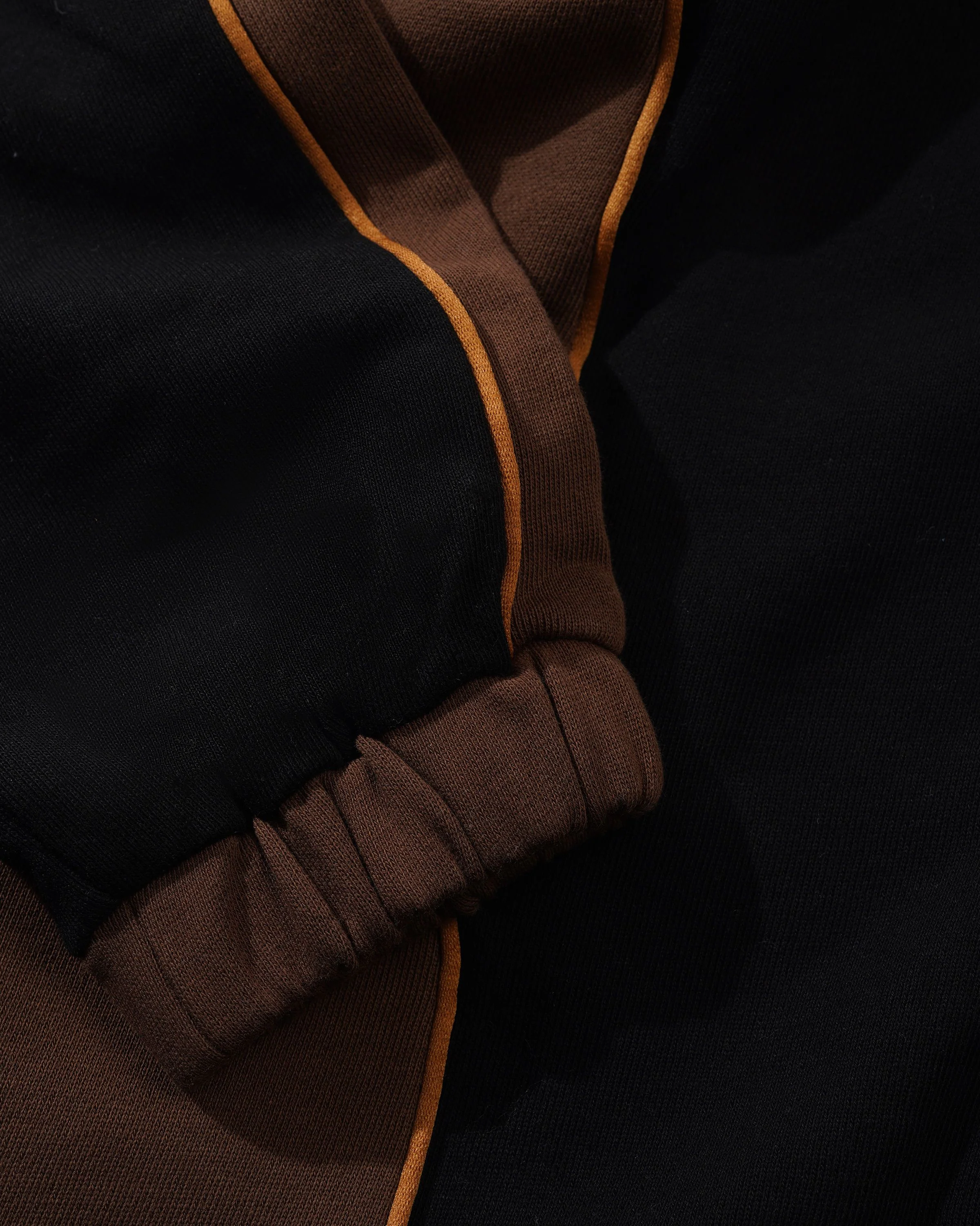 Outline Zip-Thru Top, Black / Chocolate - Image 4