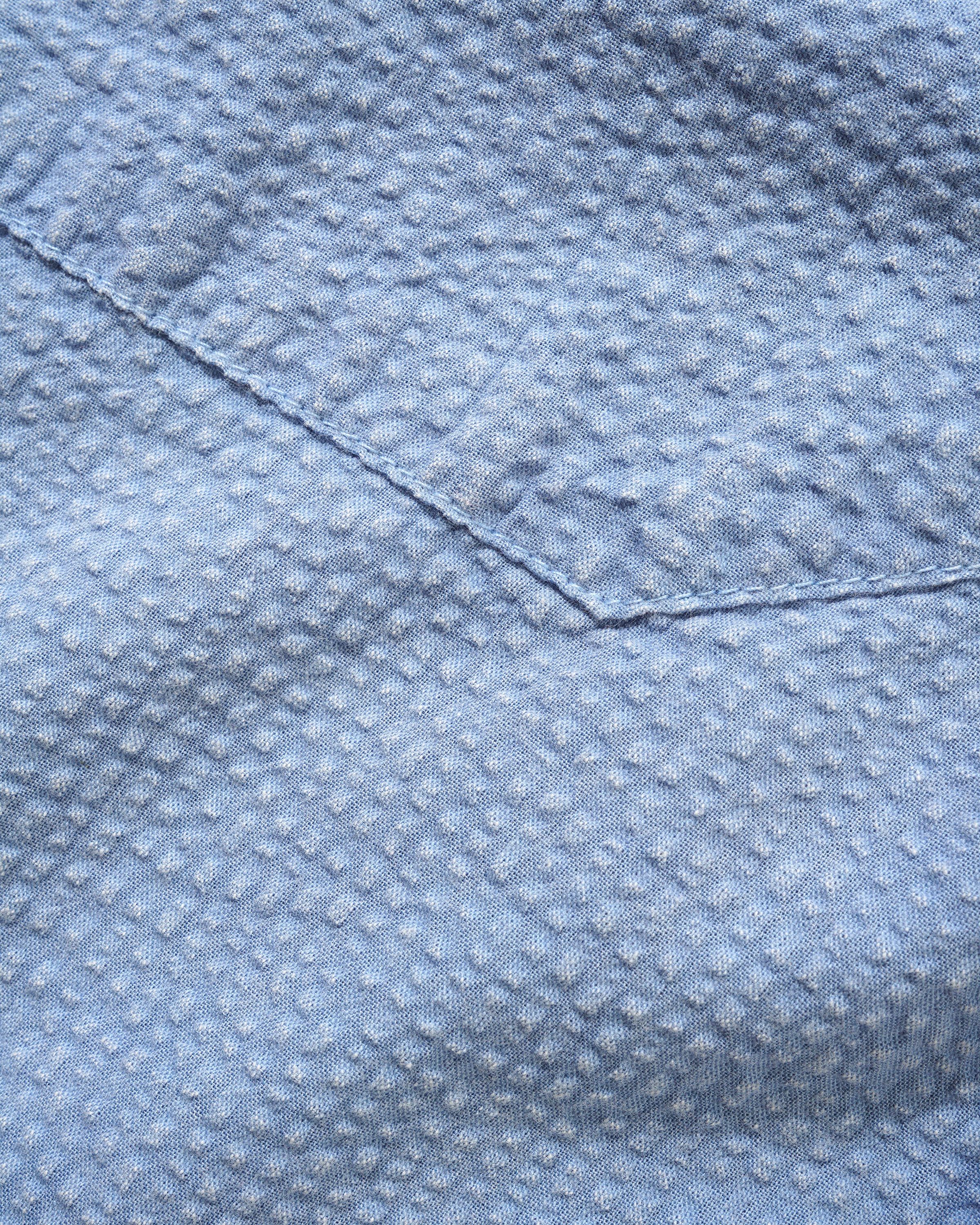 Overdye Seersucker S/S Shirt, Blue - Image 3
