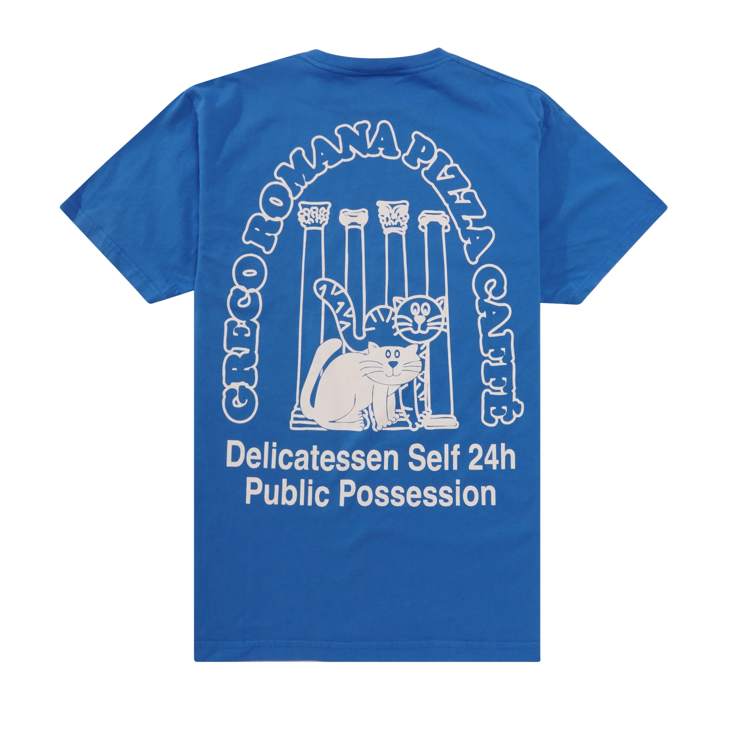 P.P. Catering Tee, Blue / Vintage Wash - Image 3
