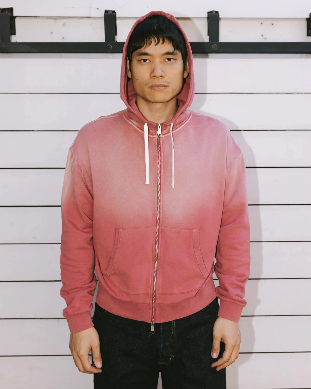 Padded Elbow Zip-Thru Pullover, Brick - Image 8