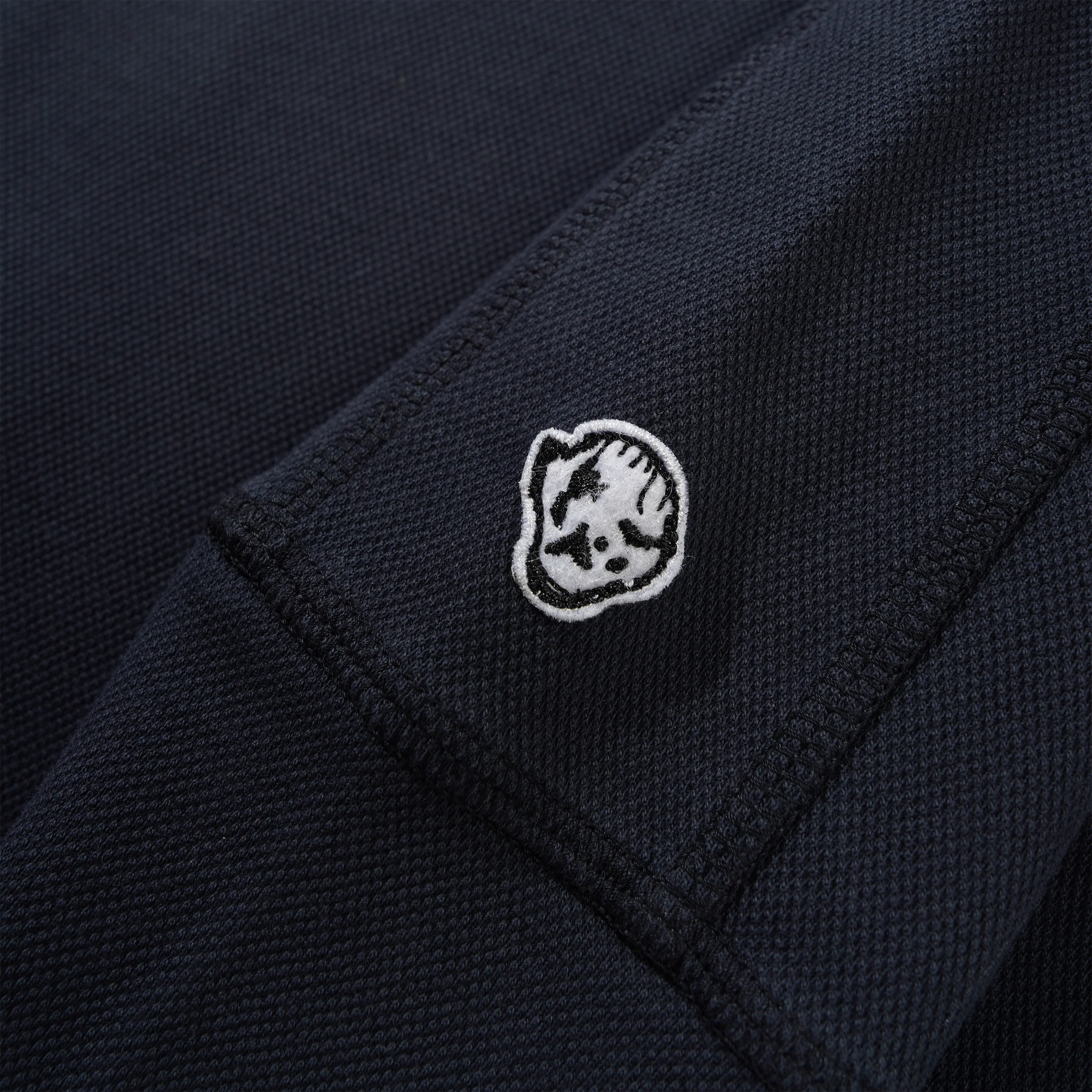 Panel Pique Crewneck, Navy - Image 3