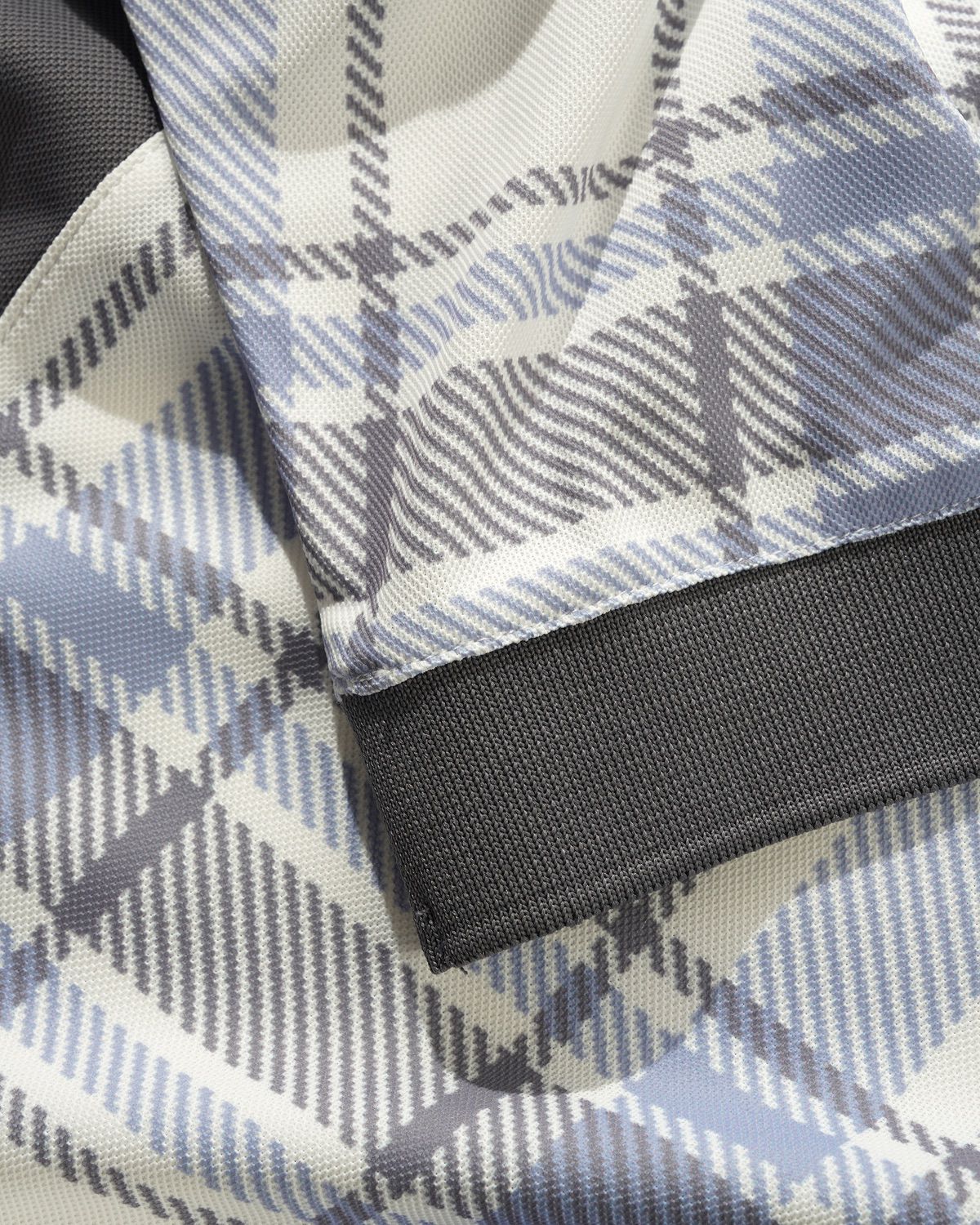 Paneled 3/4 Sleeve Polo, Ice - Image 4
