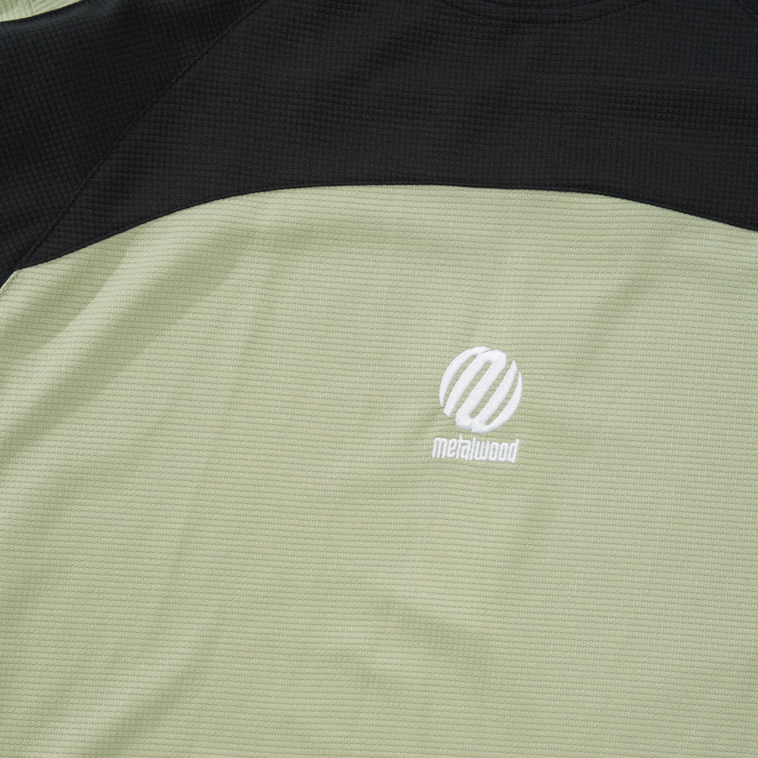 Paneled Poly Top, Mint - Image 2