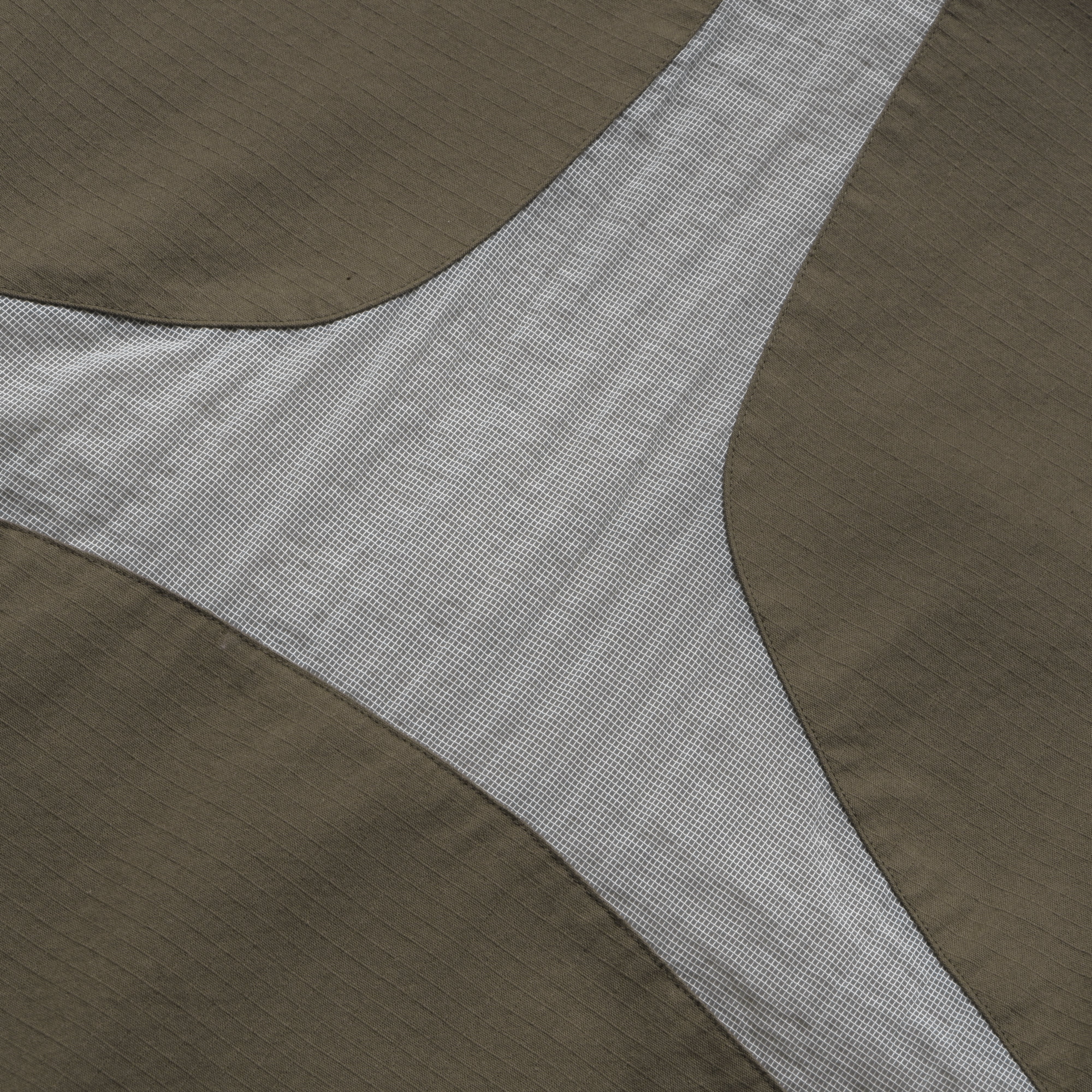 Paneled Work Shirt, Olive - Image 3