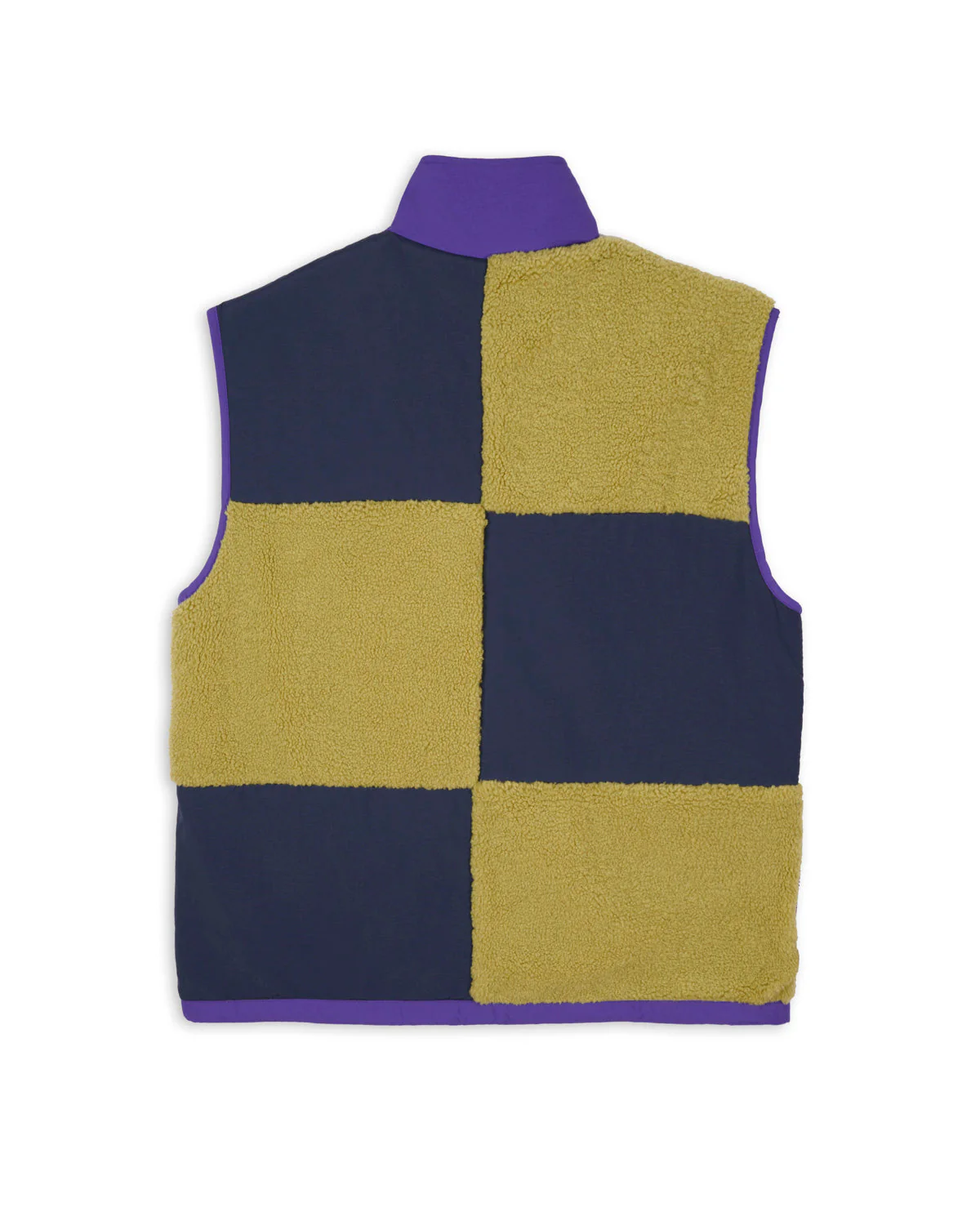 Panelled Field Vest, Navy / Lime - Image 2