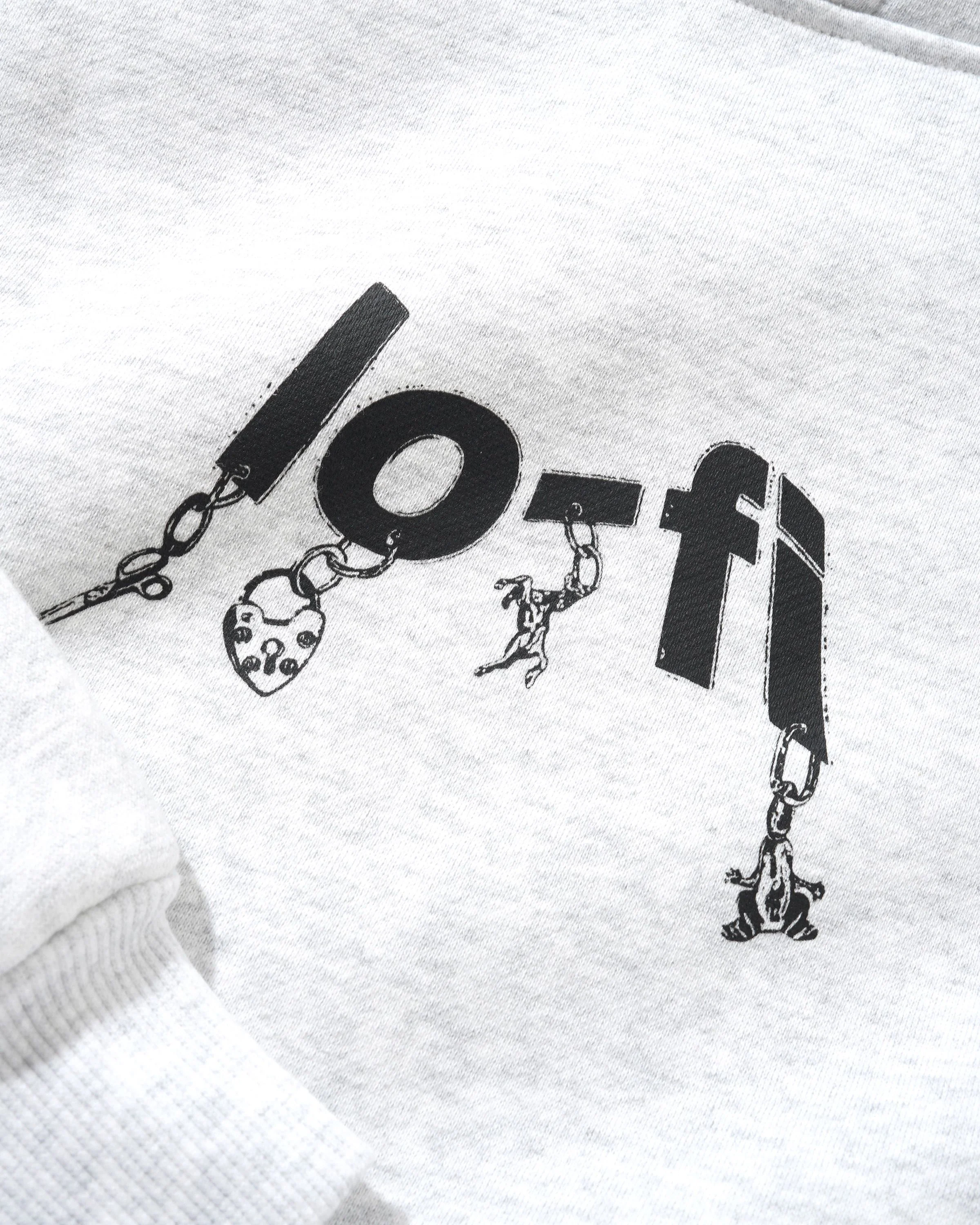 Pendant Logo Pullover Hood, Ash - Image 2