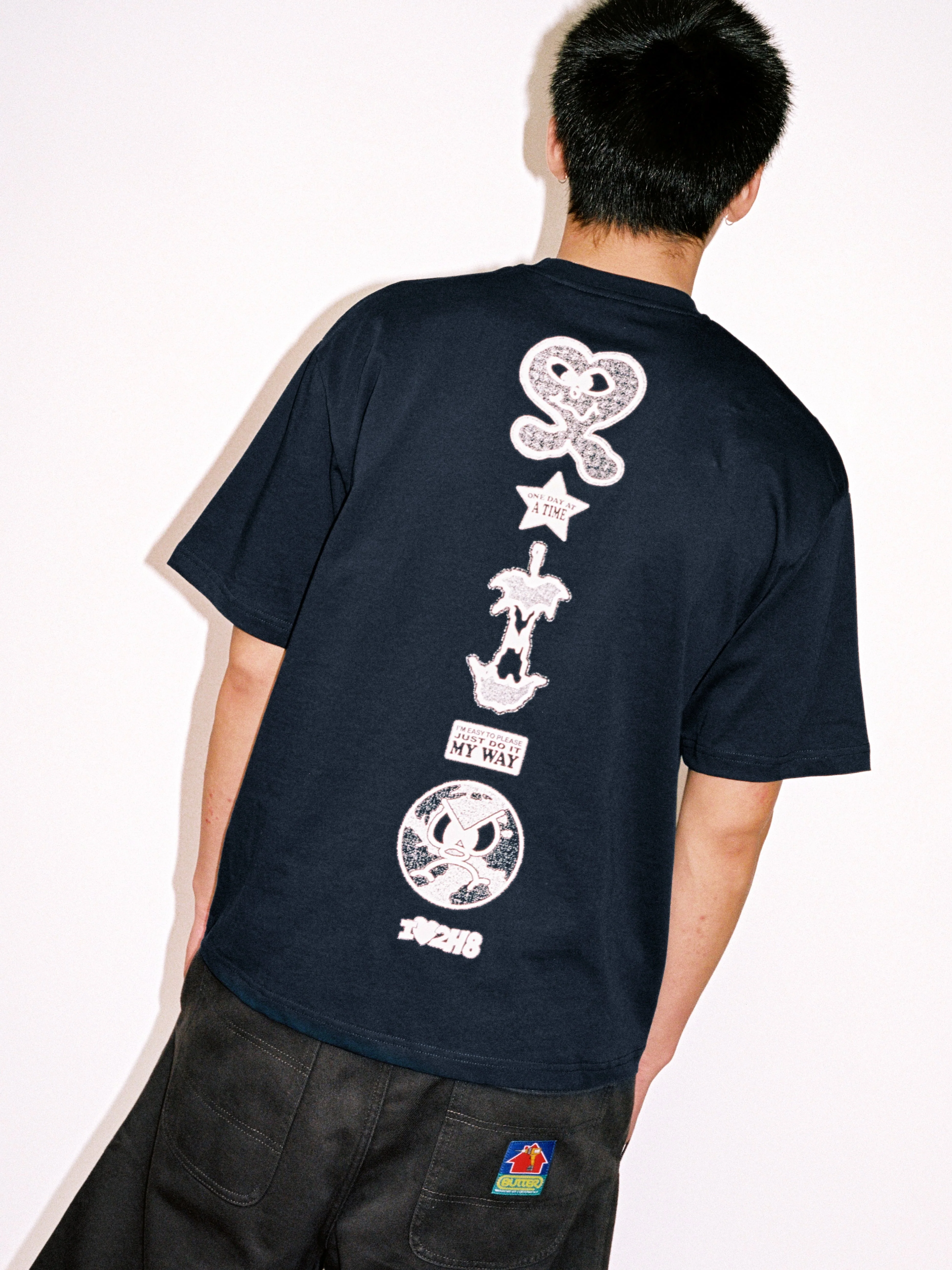 Pins Tee, Navy - Image 6