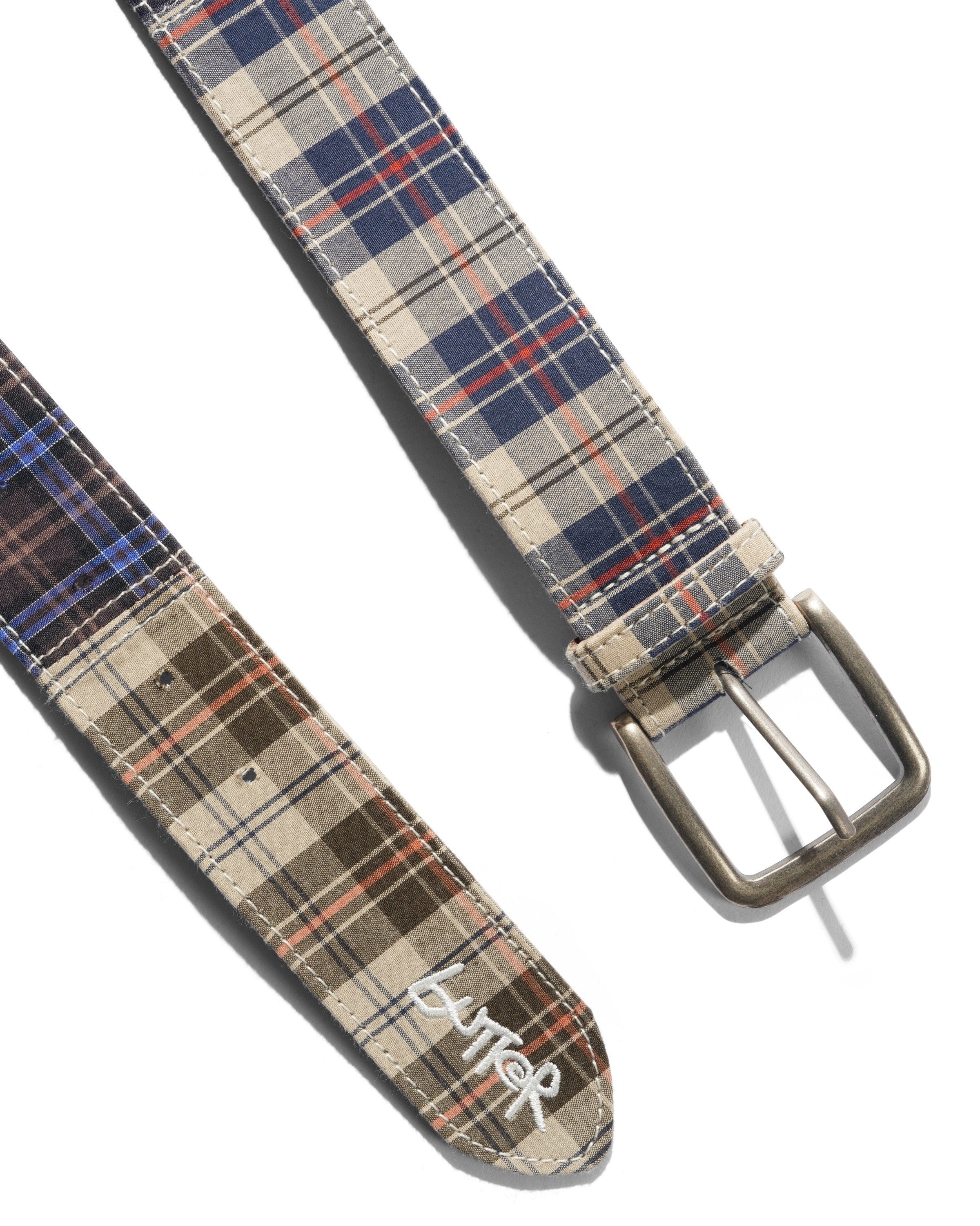 Plaid Belt, Patchwork Plaid - Image 2