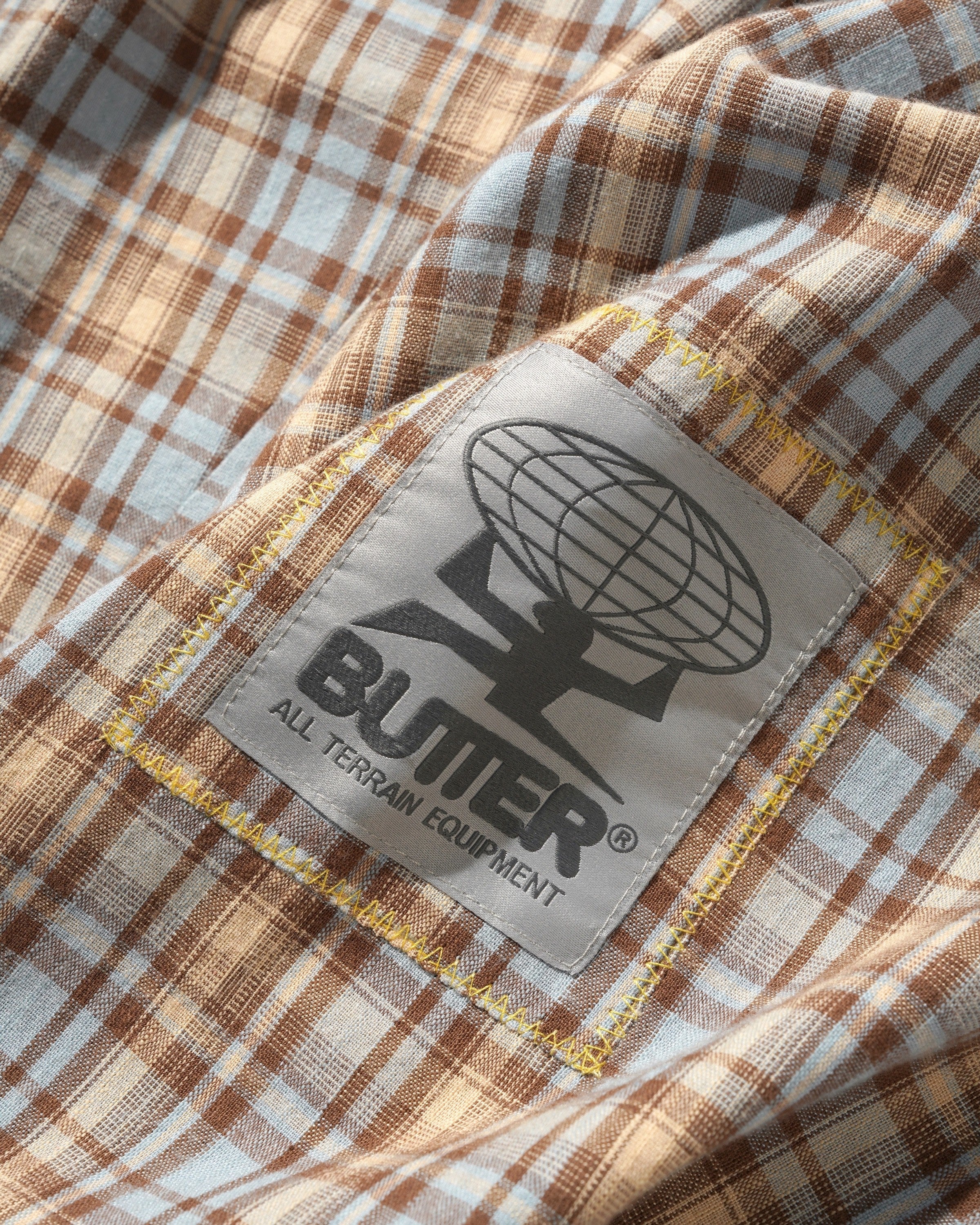 Plaid Equipment Anorak, Sky / Tan - Image 2