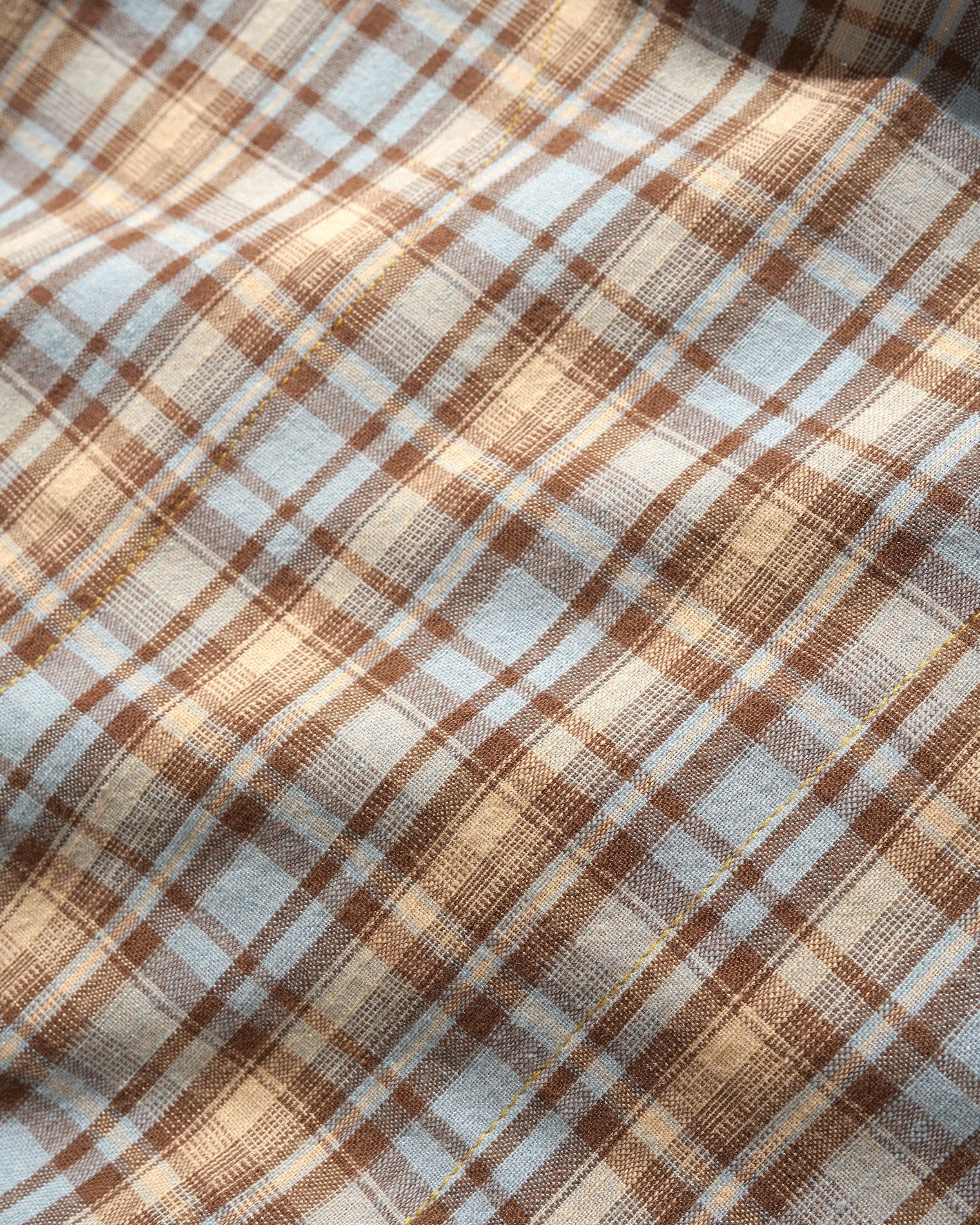 Plaid Equipment Anorak, Sky / Tan - Image 4