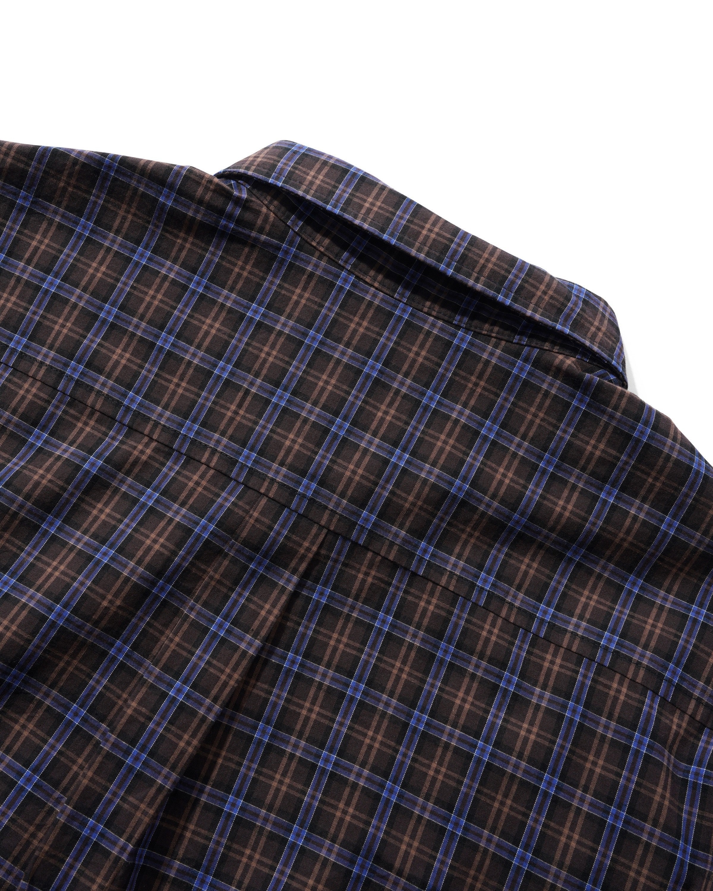 Plaid Shirt, Brown / Cobalt - Image 5