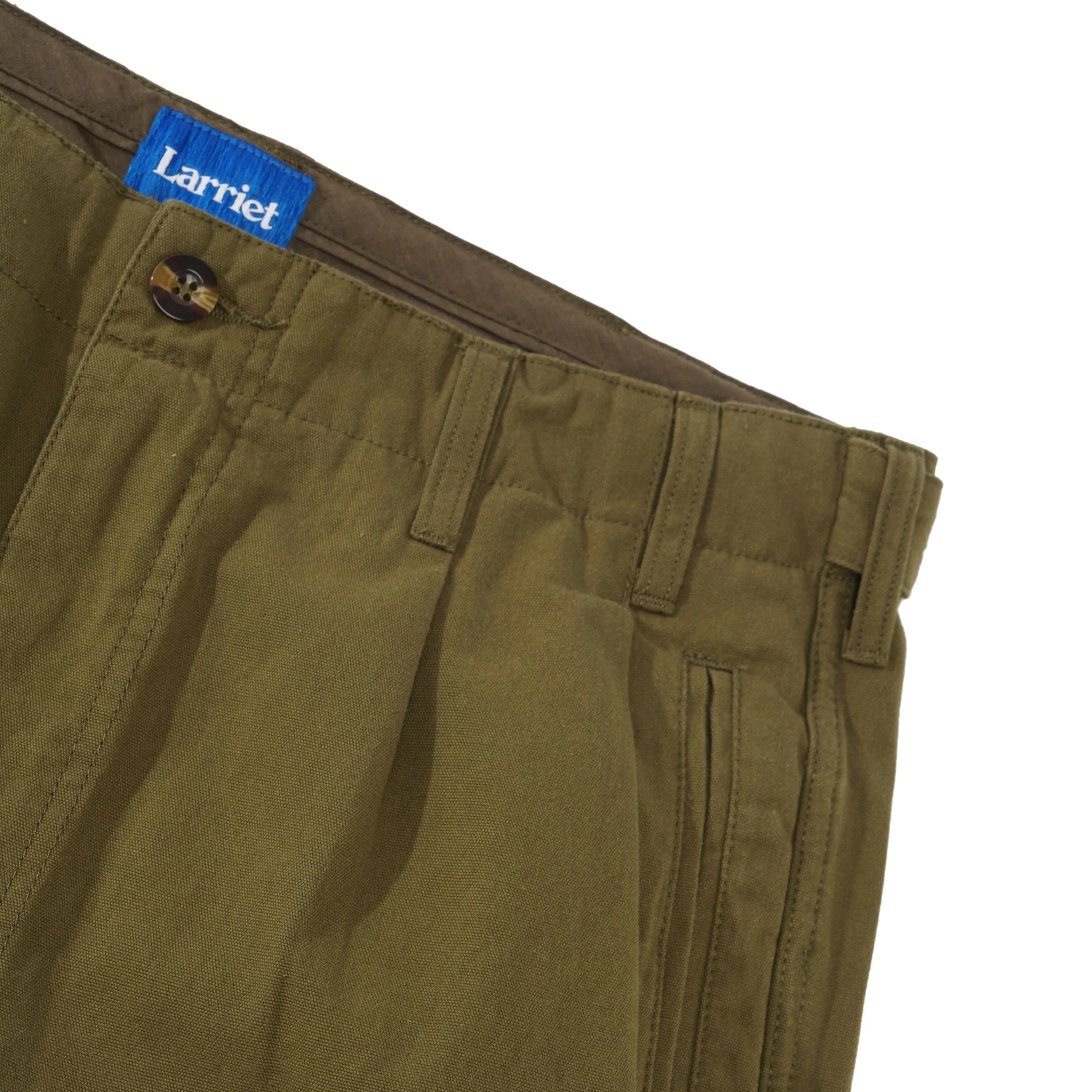 Pleated Pant, Olive - Image 3