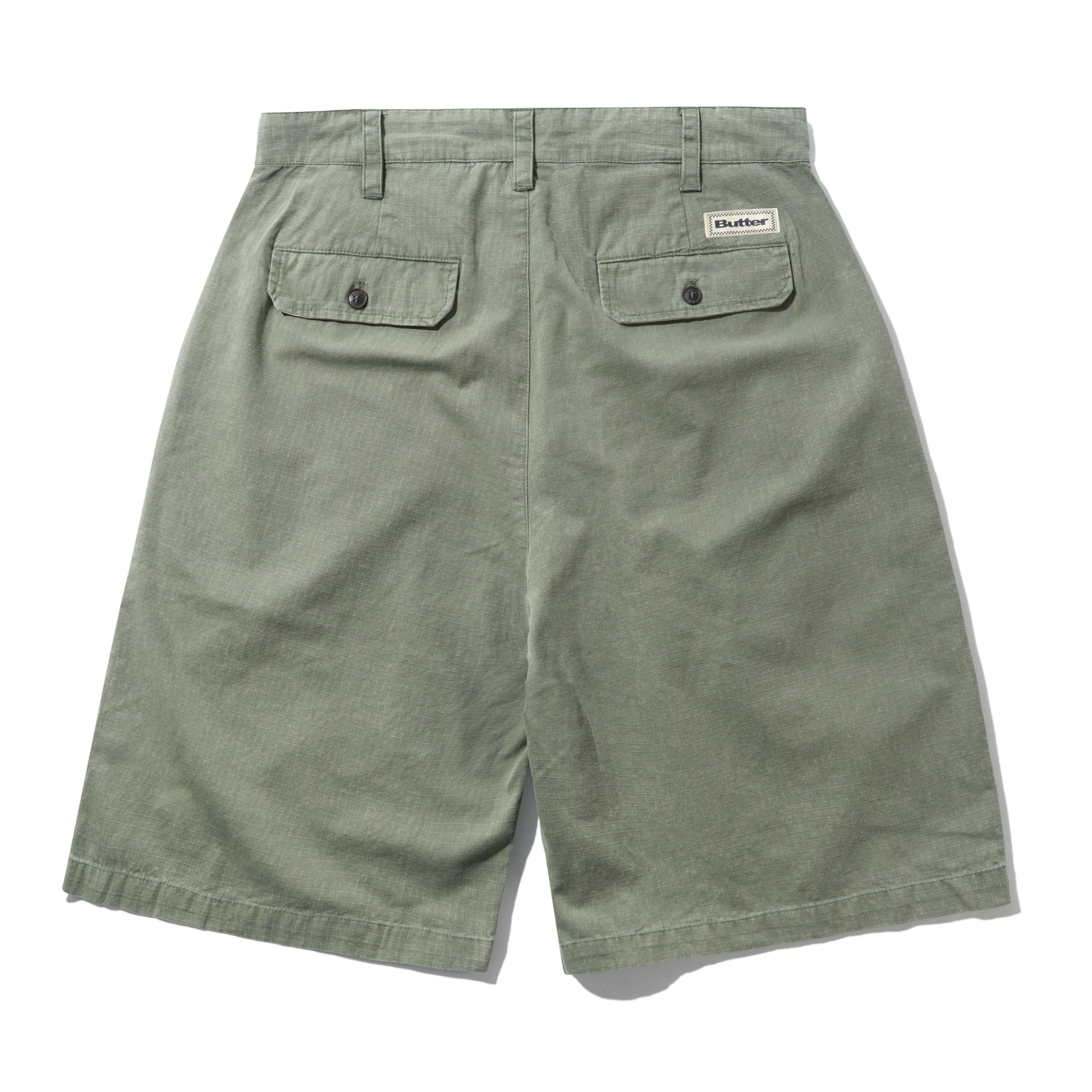 Pleated Shorts, Army - Image 2