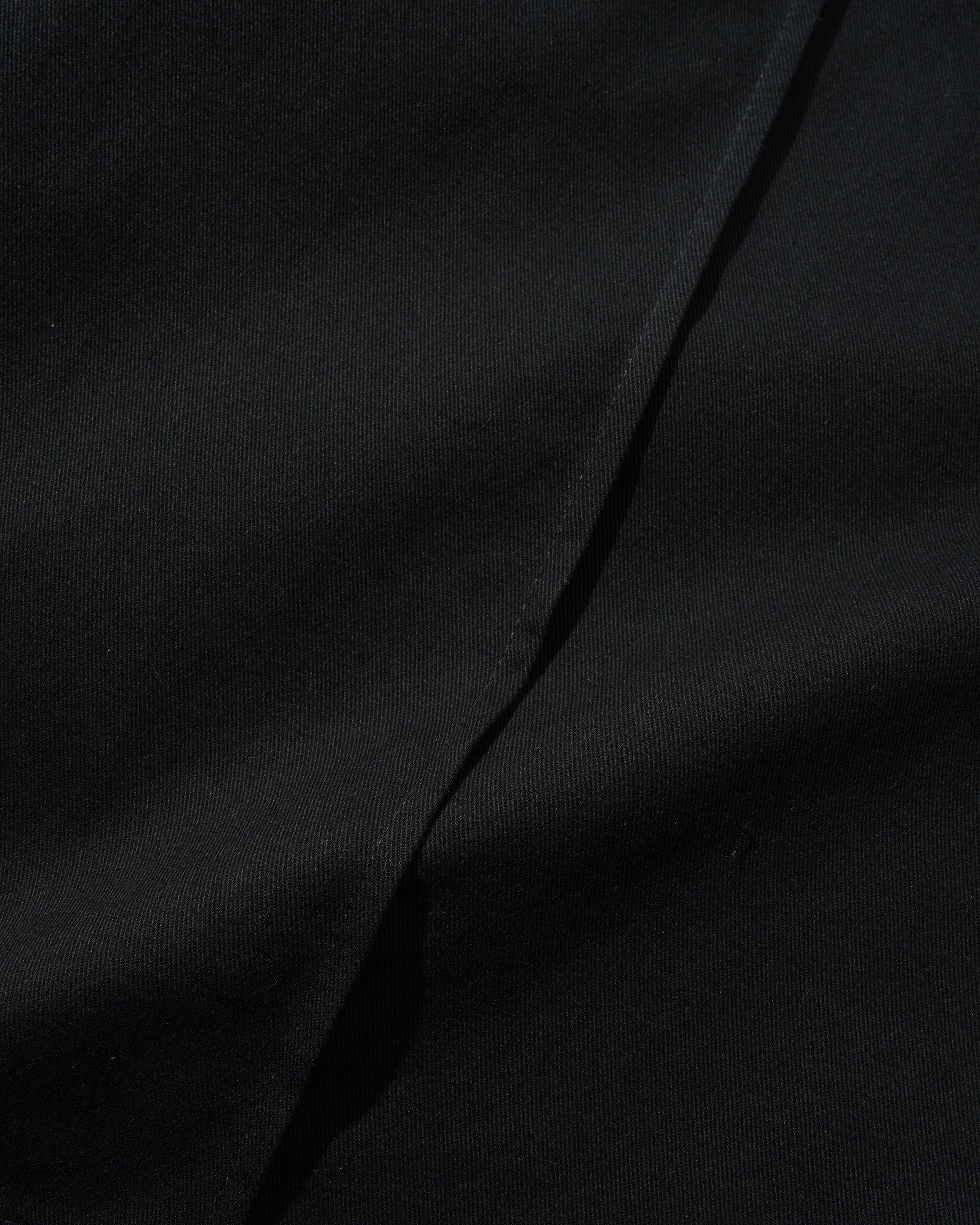 Cotton Pleated Shorts, Black - Image 3