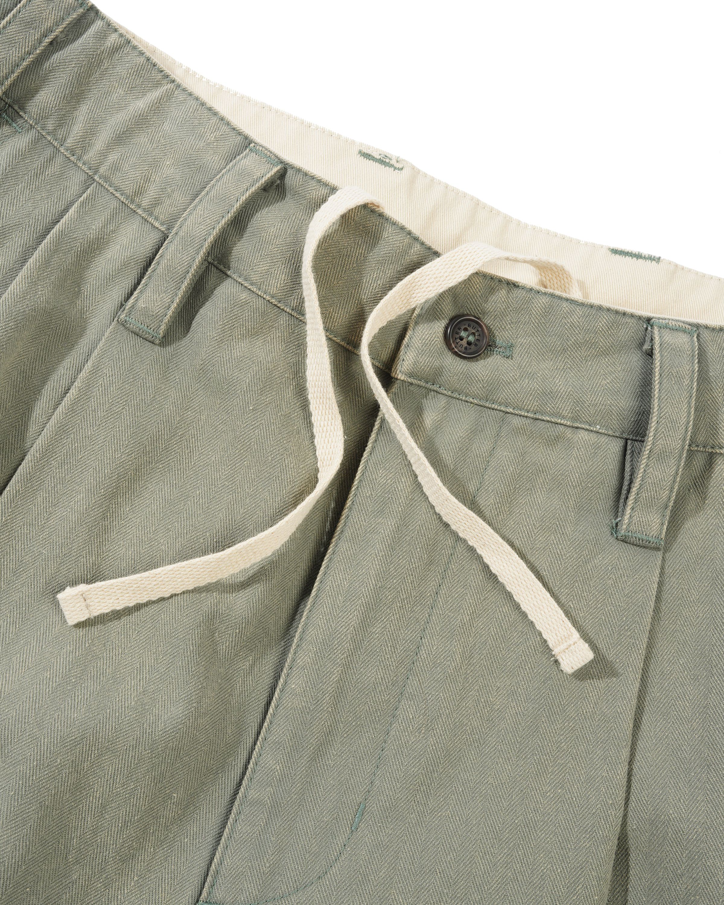 Pleated Shorts, Washed Fatigue - Image 3