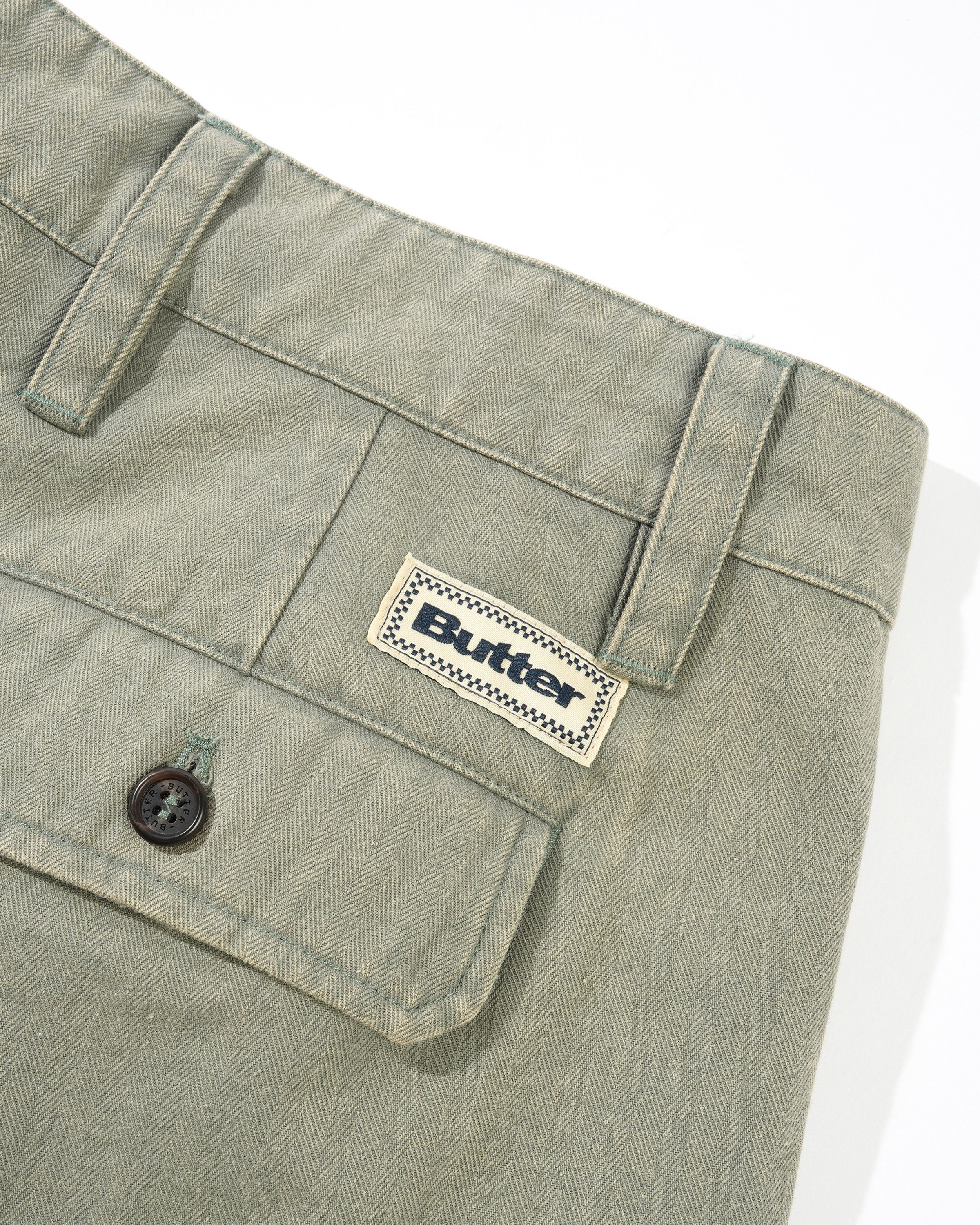 Pleated Shorts, Washed Fatigue - Image 5