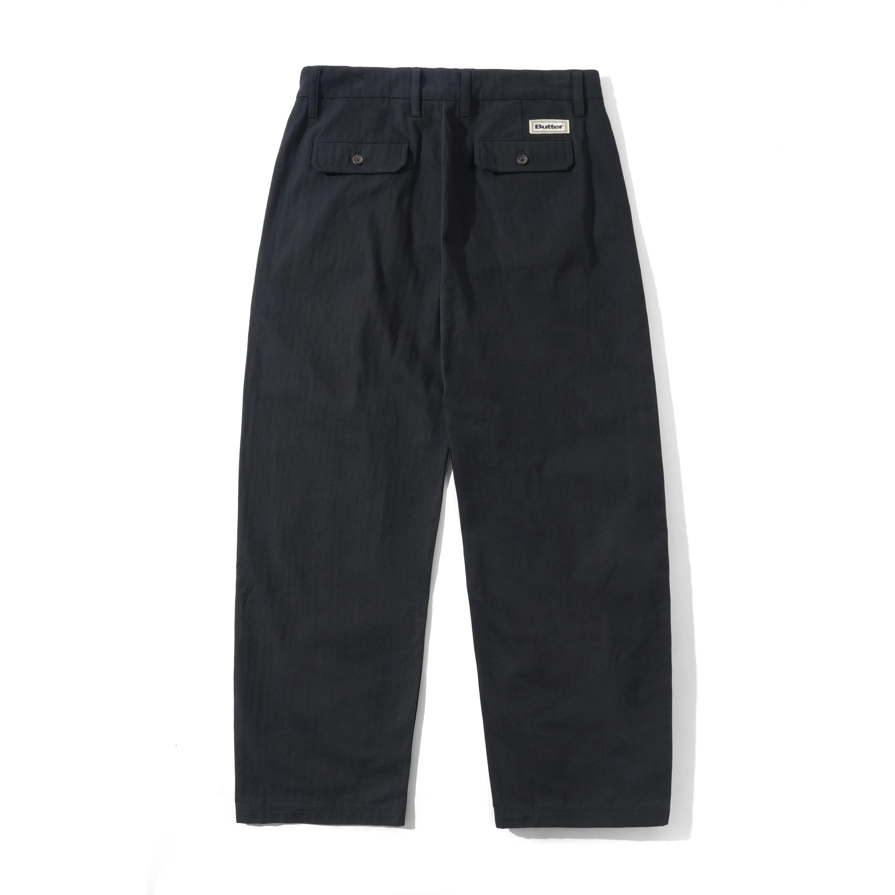 Pleated Trousers, Black - Image 2