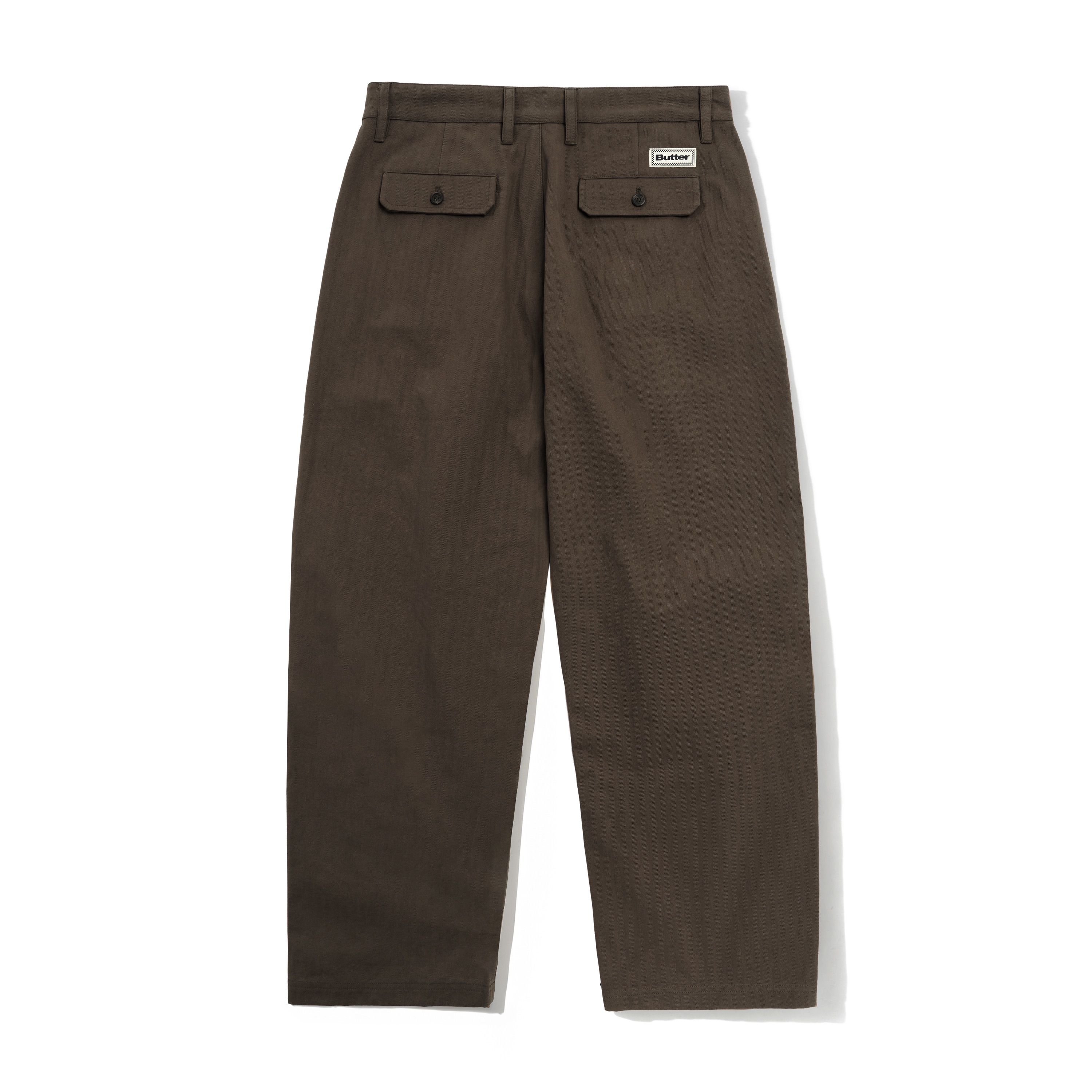 Pleated Trousers, Chocolate - Image 2