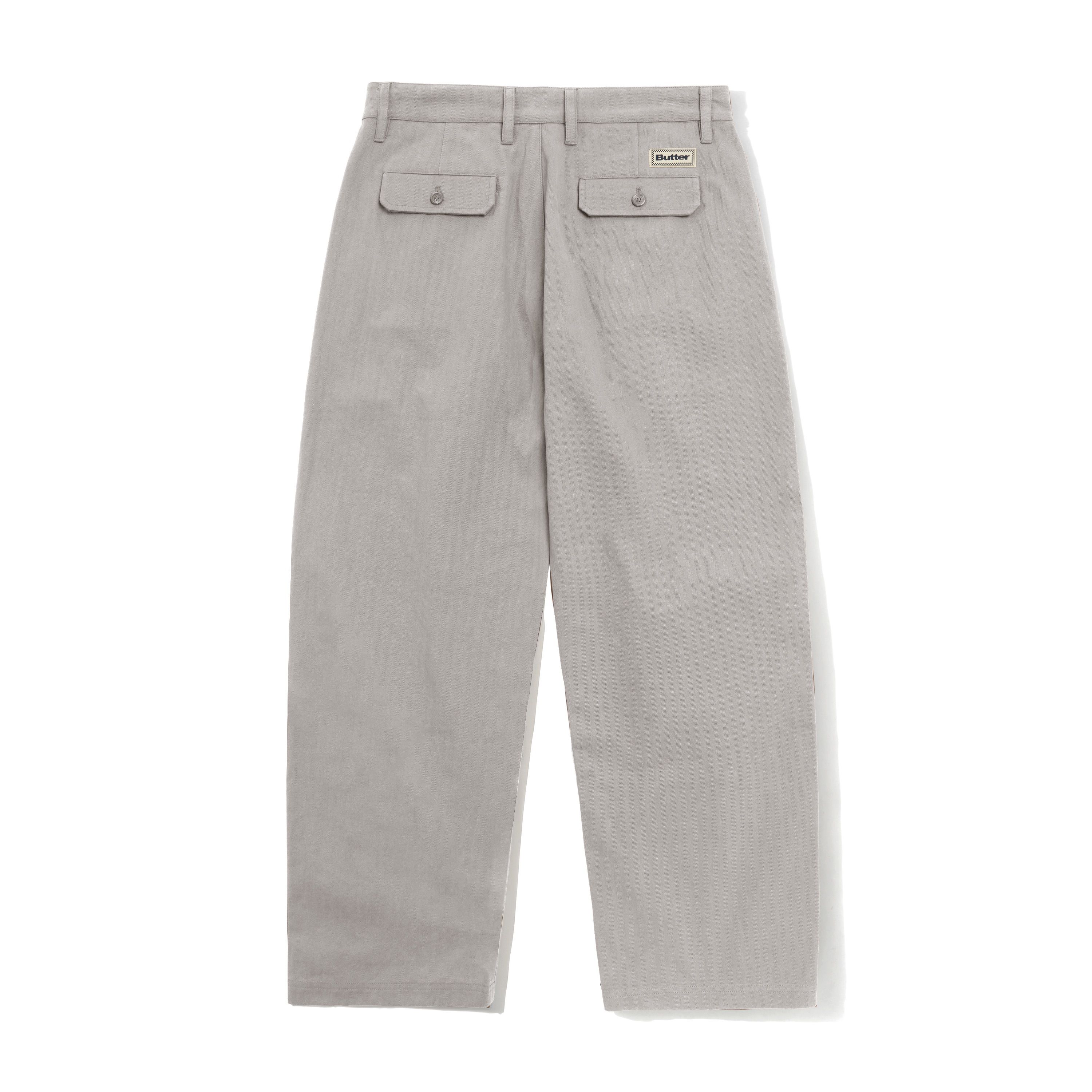 Pleated Trousers, Washed Light Grey - Image 2