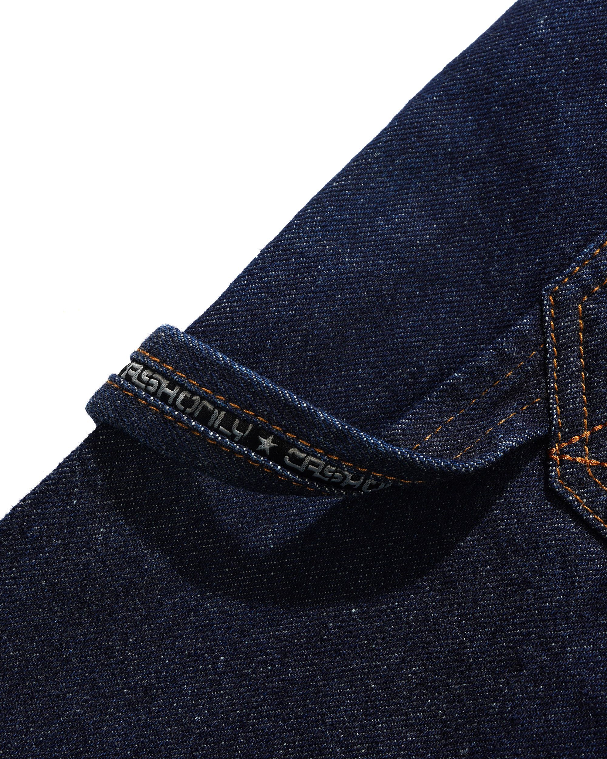 Point Denim Shorts, Raw Denim - Image 5