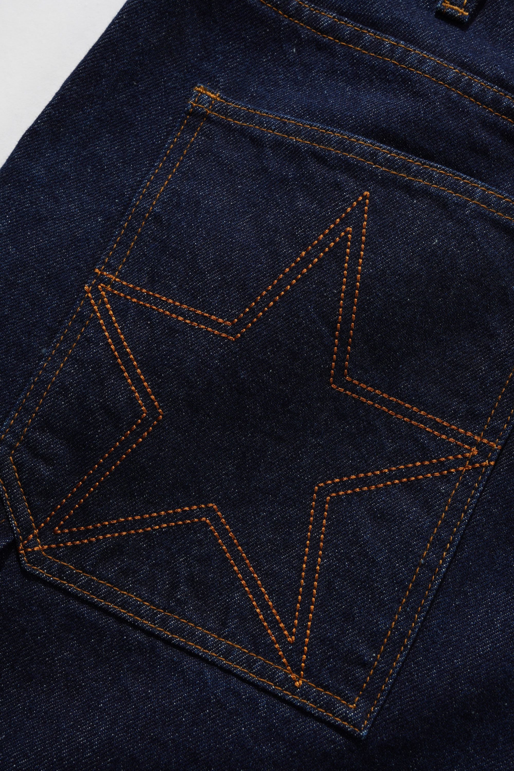 Point Denim Shorts, Raw Denim - Image 6