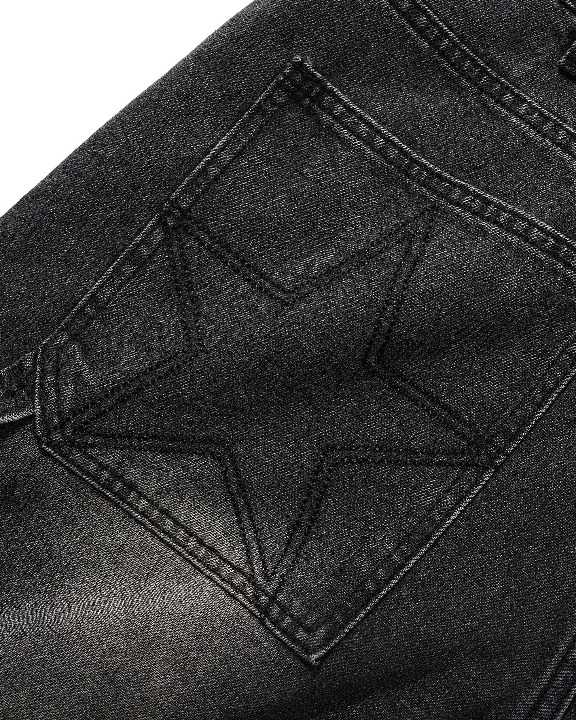 Point Denim Shorts, Work Grey - Image 3