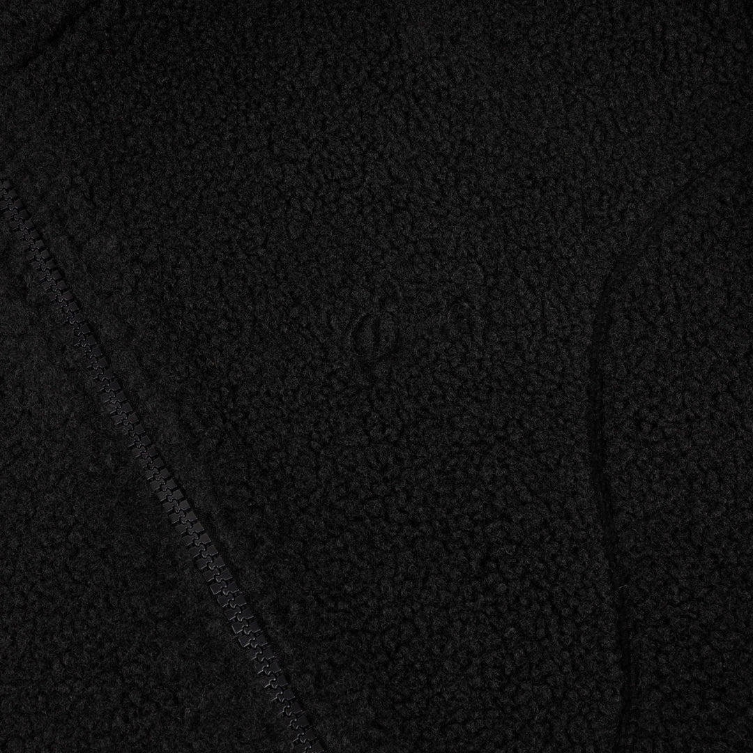 Polar Fleece Sherpa Zip, Black - Image 2