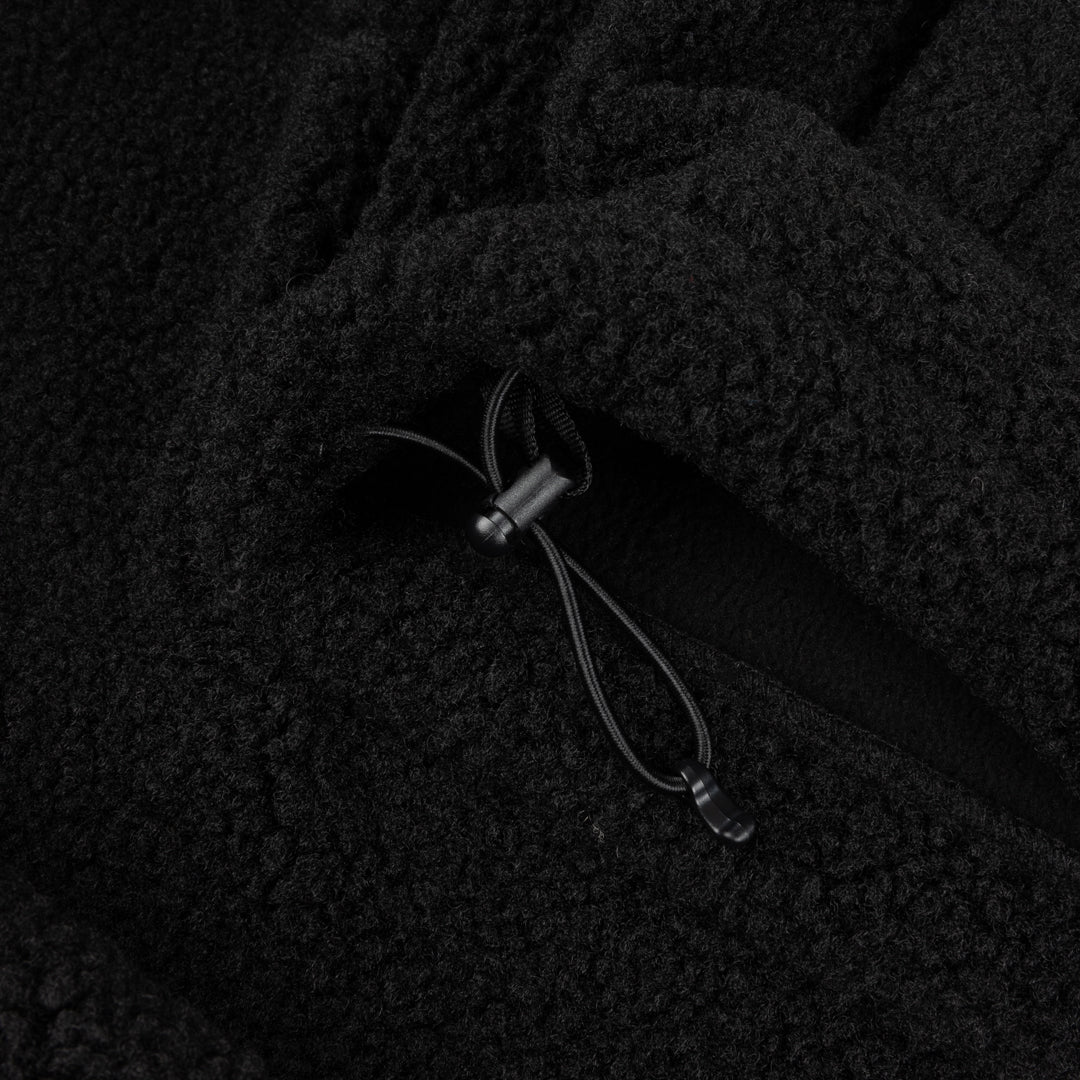 Polar Fleece Sherpa Zip, Black - Image 3