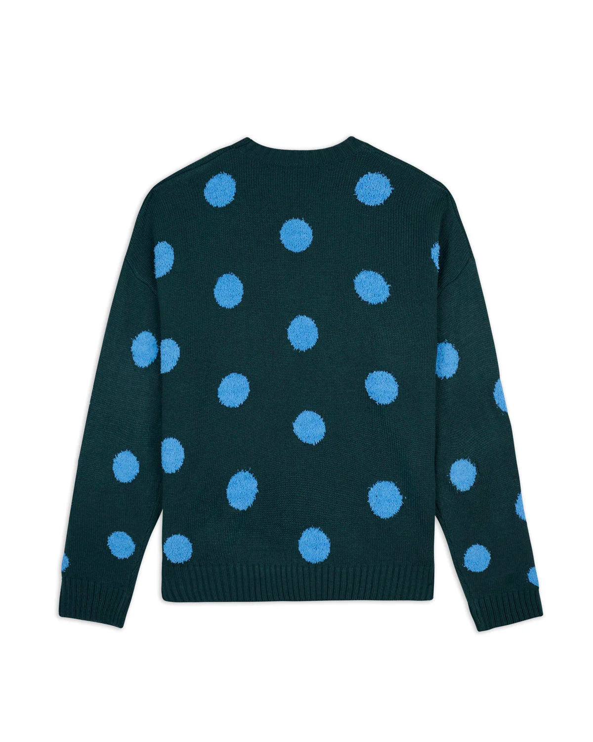 Polka Pile Crewneck Sweater, Mallard - Image 2