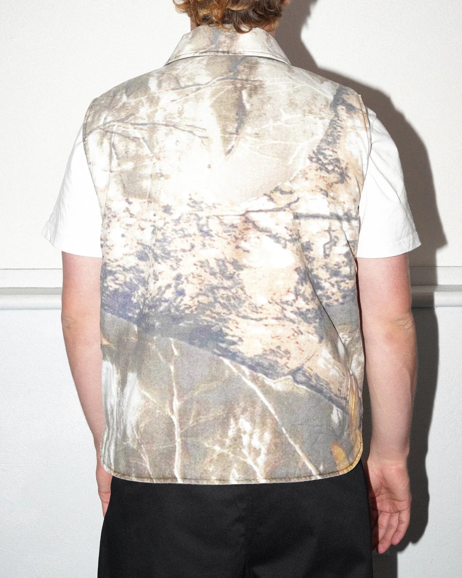 Poly Filled Reversible Vest, Fatigue Green - Image 6