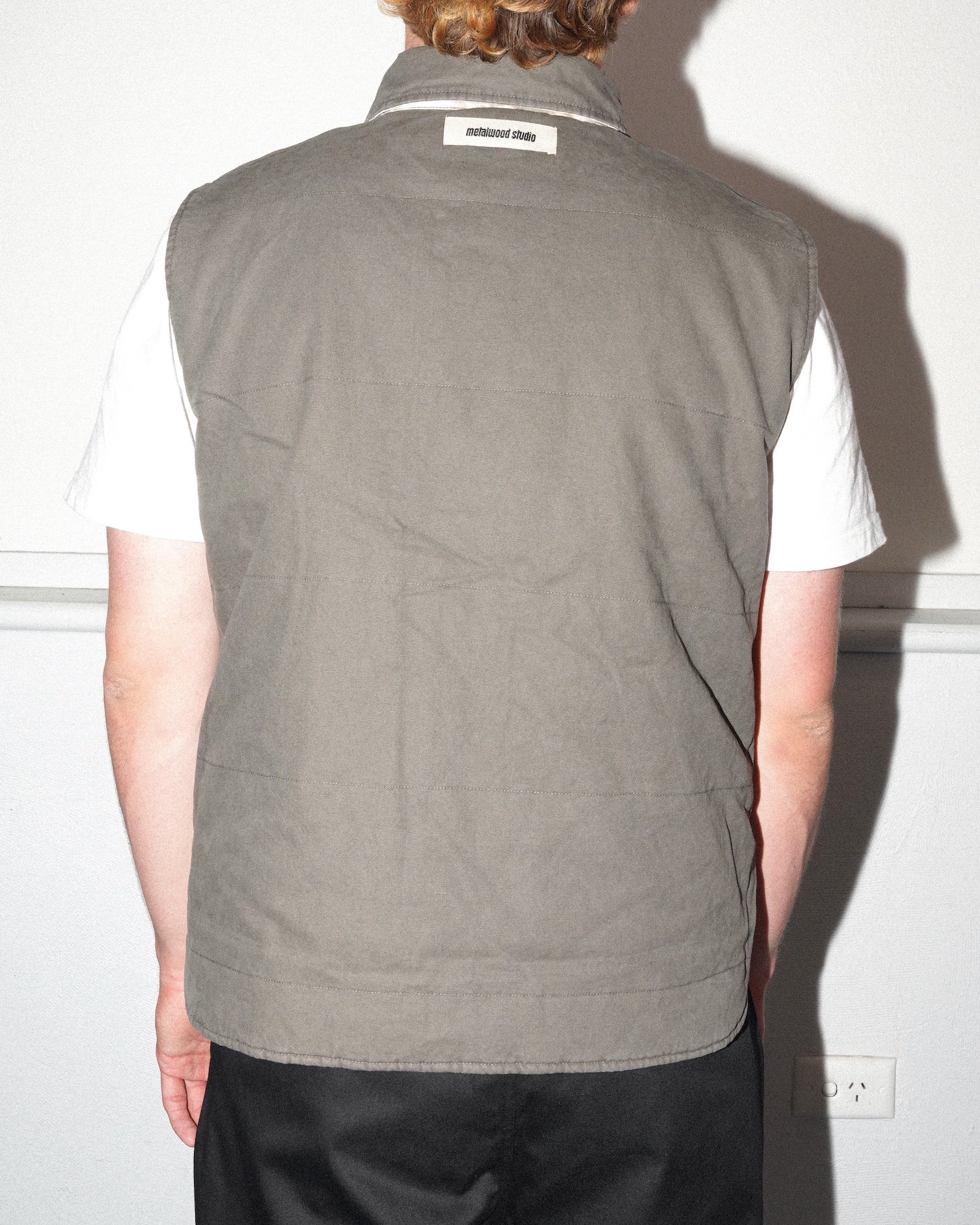 Poly Filled Reversible Vest, Fatigue Green - Image 8