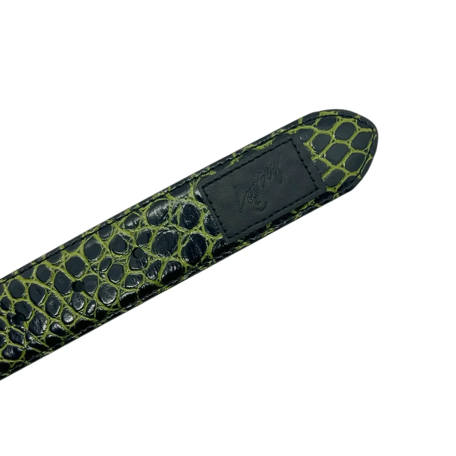 Premium Reptile Belt, Green - Image 2