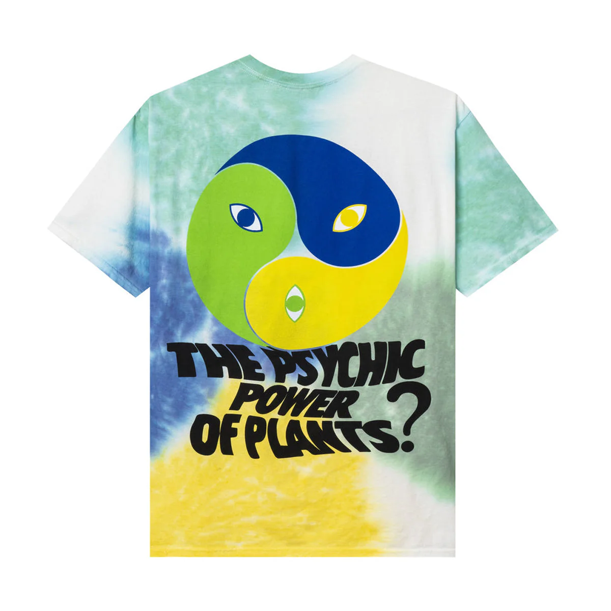 Psychic Plant Tie Dye Tee, Blue / Green - Image 2