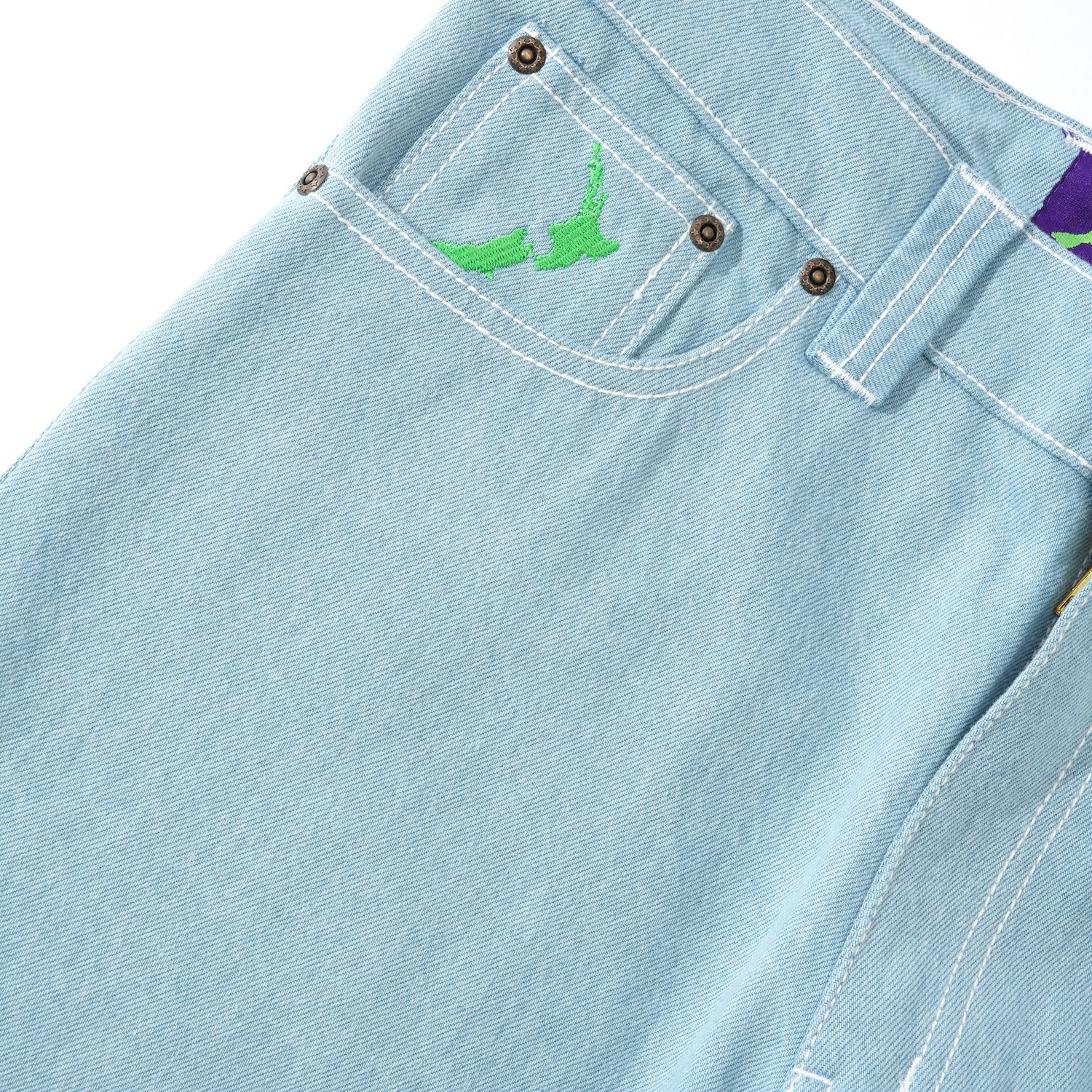 Purple Label Denim Jeans, Blue - Image 3