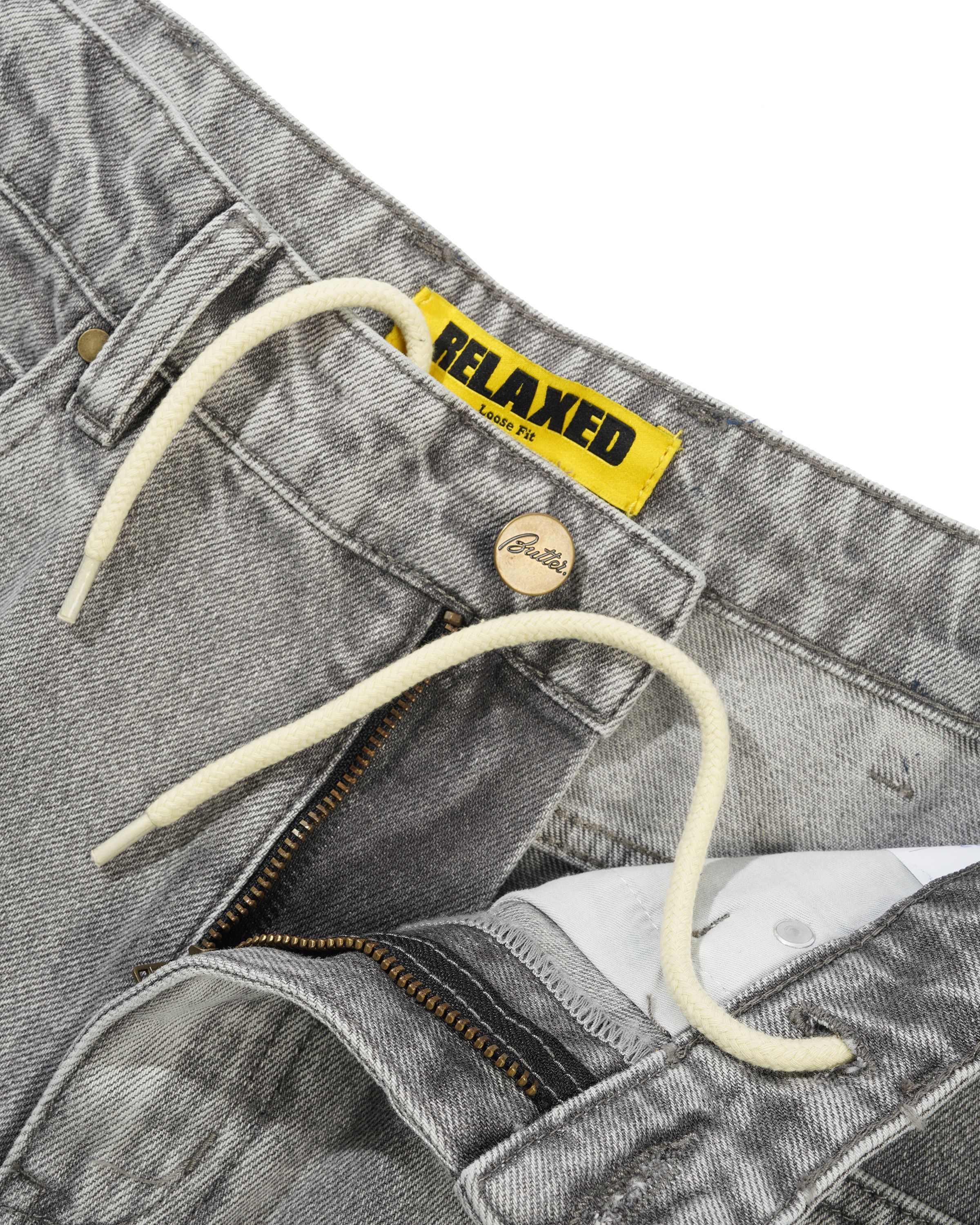 Racer Denim Jeans, Grey Wash - Image 4