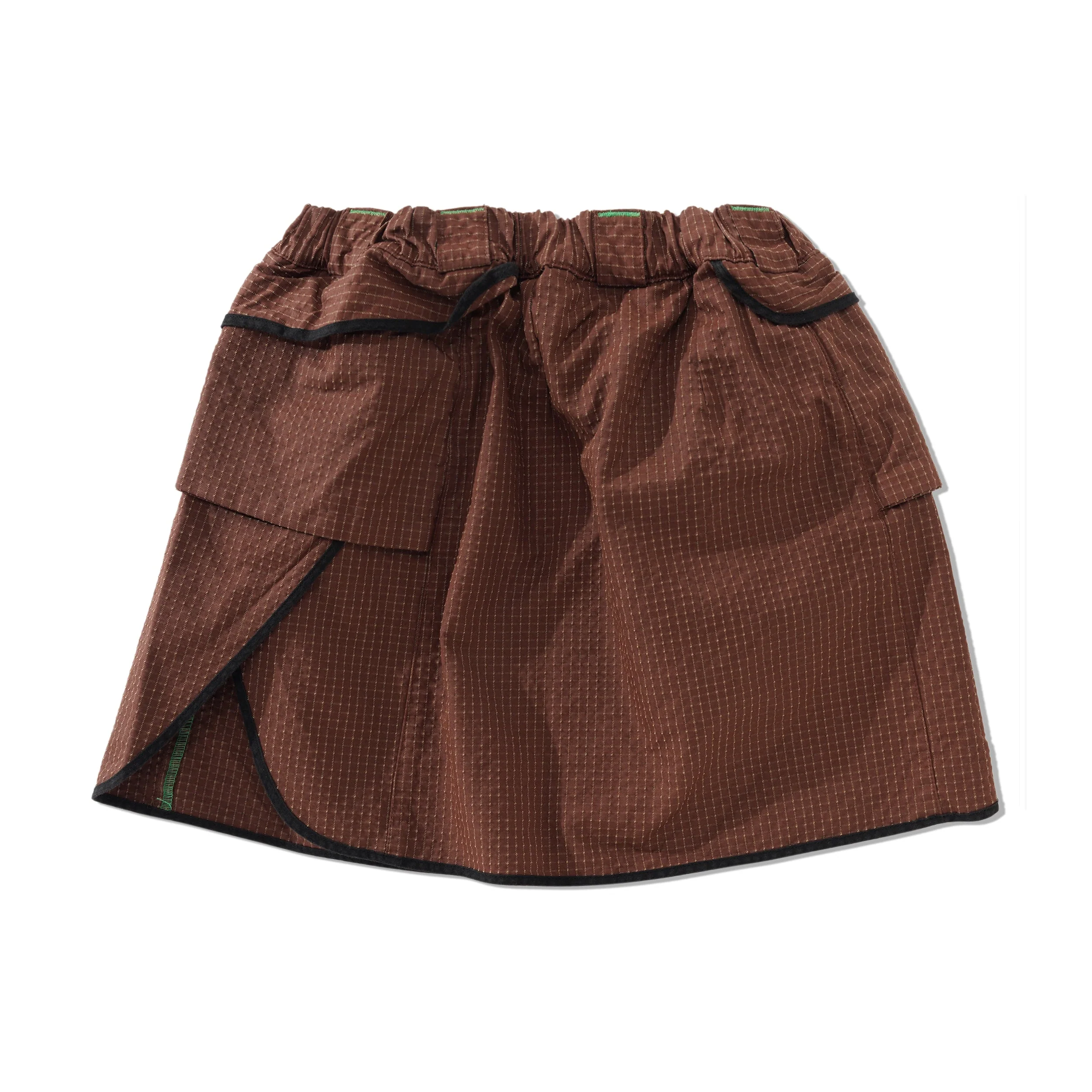 Women's Track Skirt, Graveyard Brown - Image 3
