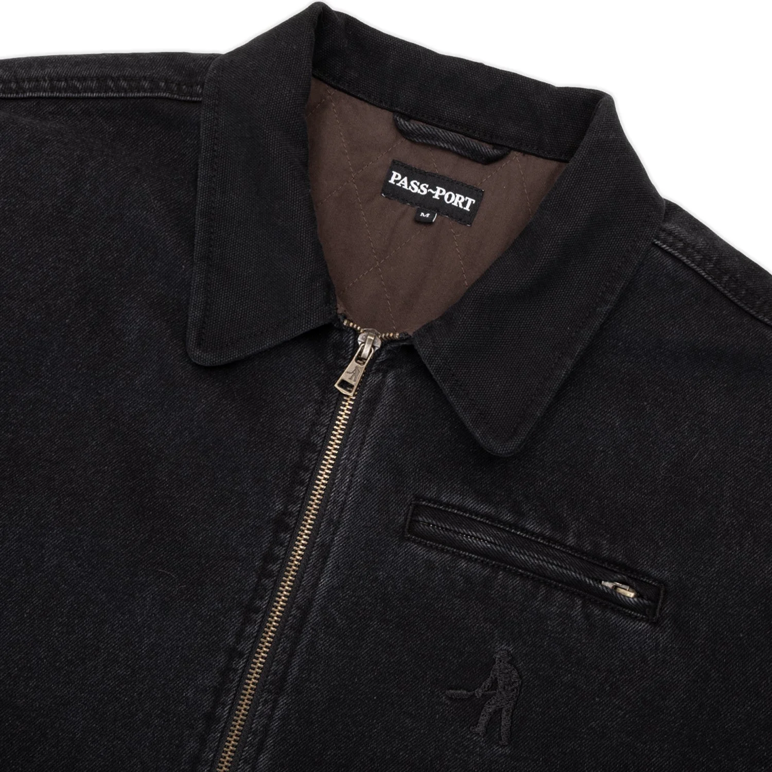 Recycled Denim Packers Jacket, Washed Black - Image 3