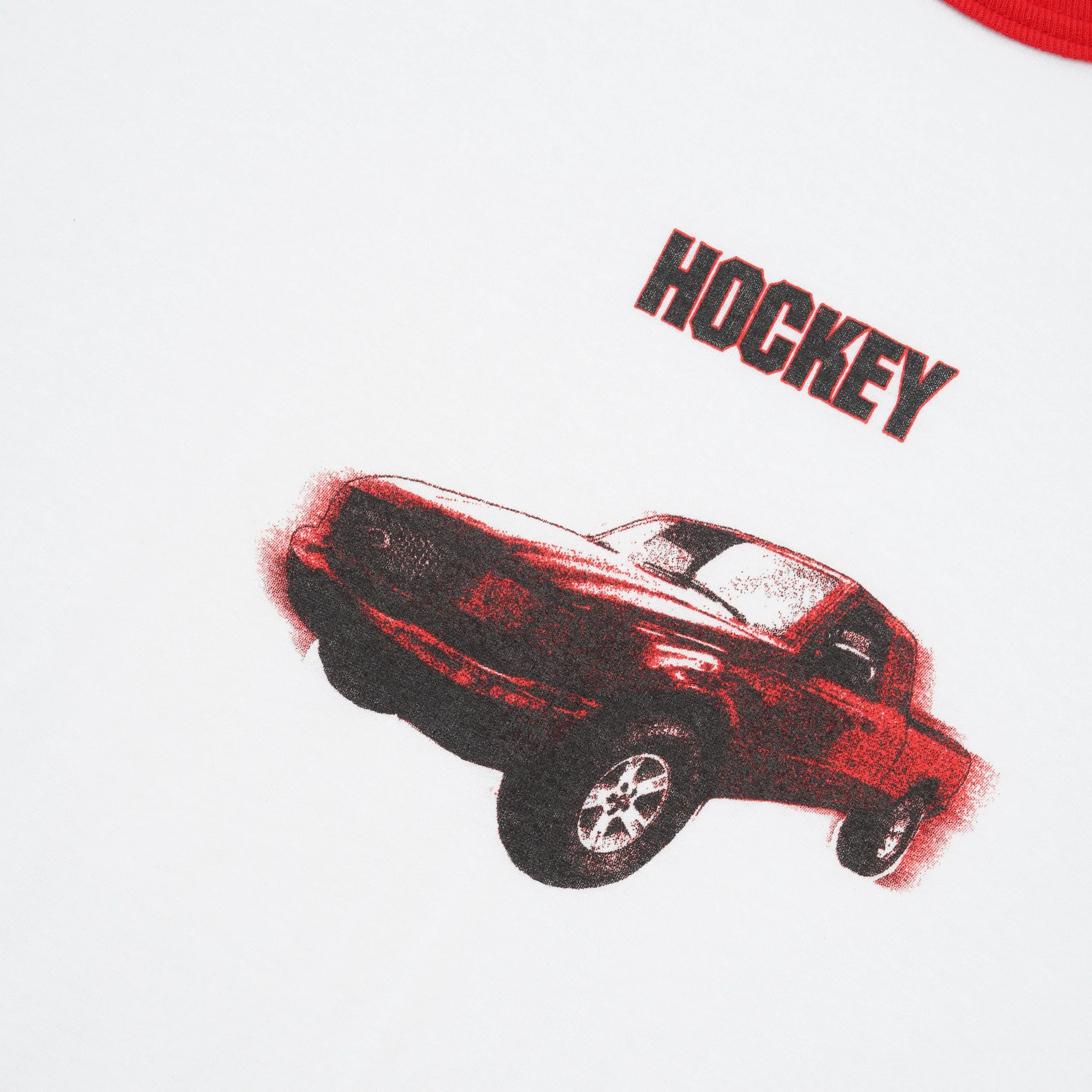 Red Ranger Ringer Tee, White / Red - Image 2