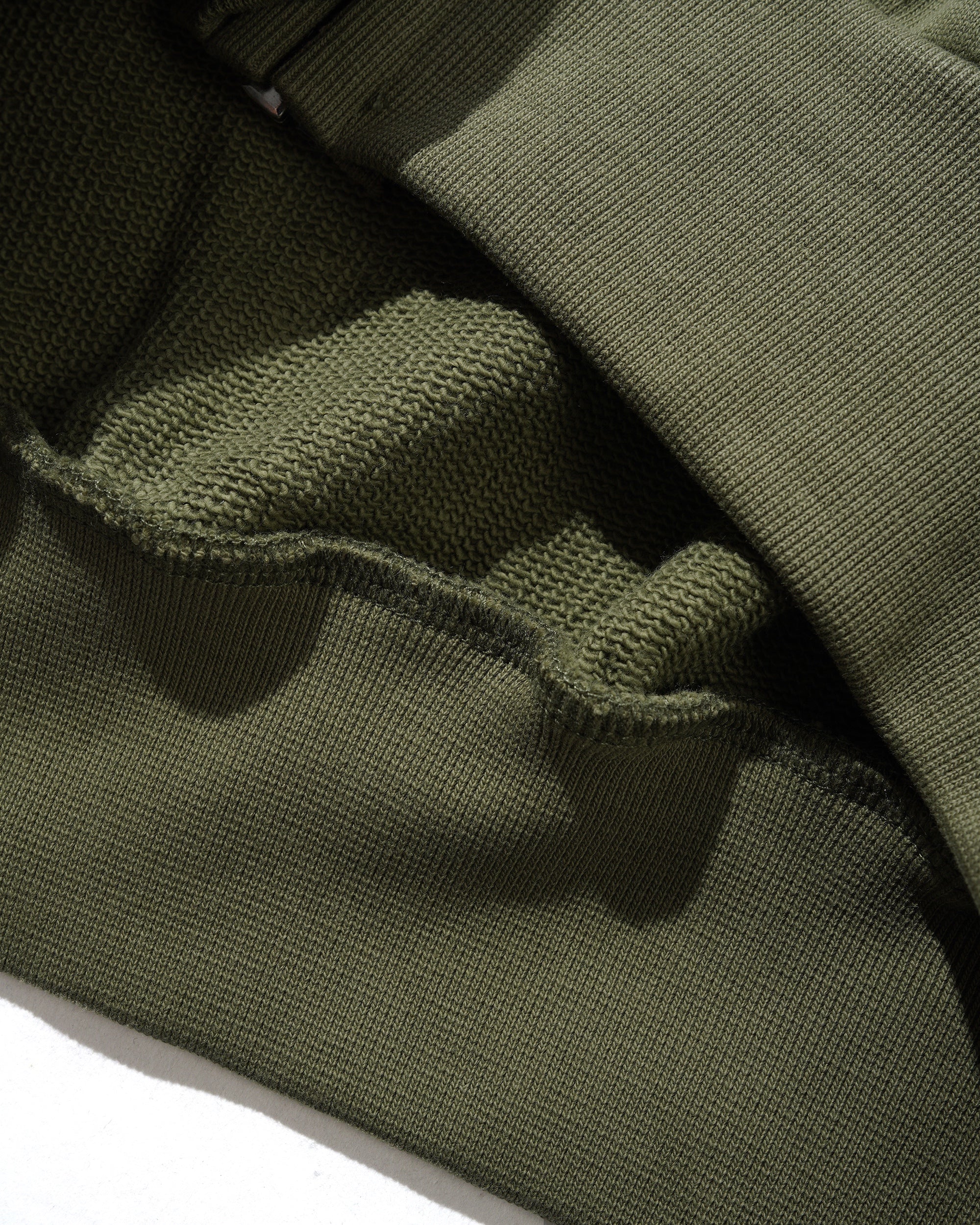 Registered Zip-Thru Hood, Dull Army - Image 4