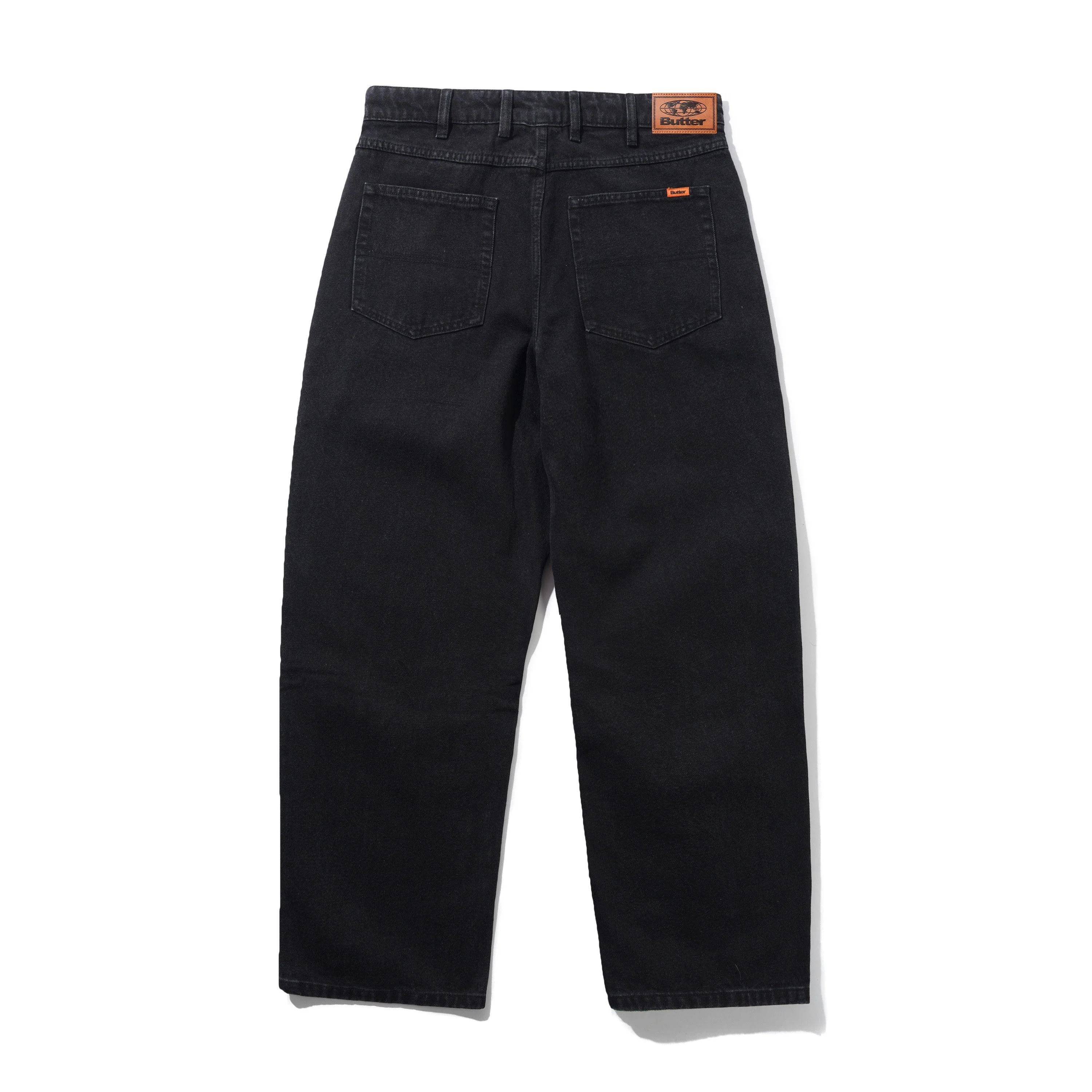 Relaxed Denim Jeans, Flat Black - Image 2